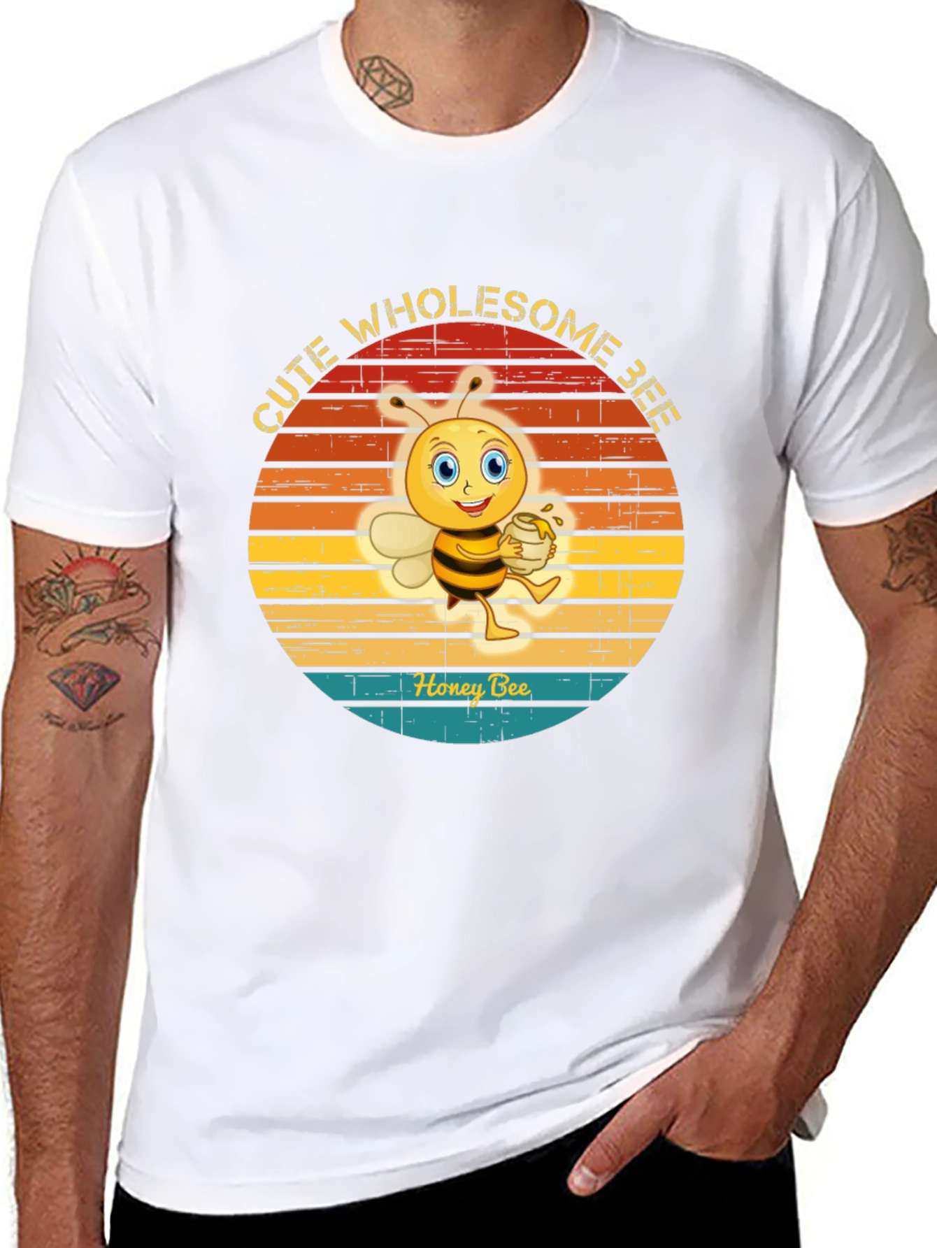 Cute Wholesome Honey Bee Graphic Tee