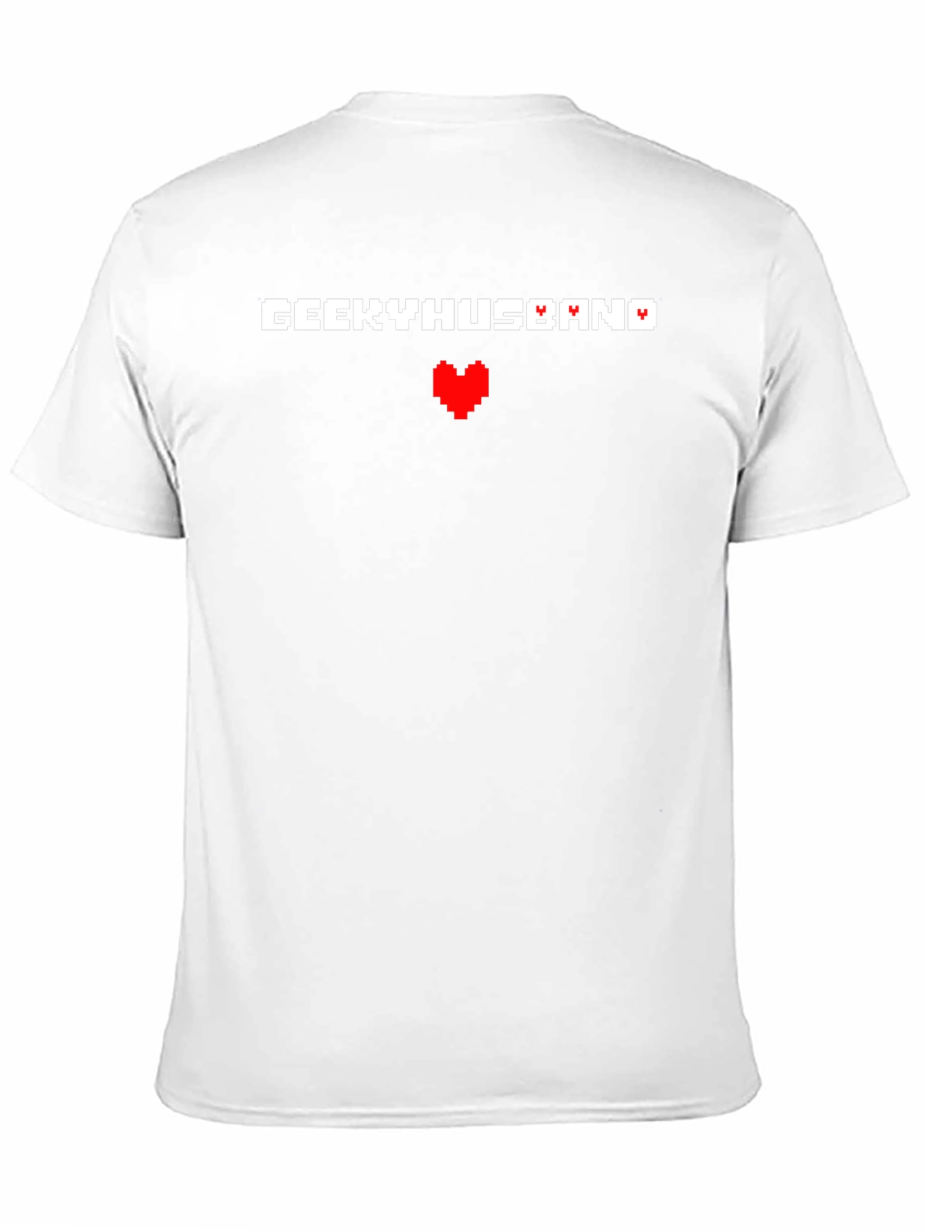 Geeky Husband Pixel Heart T-Shirt
