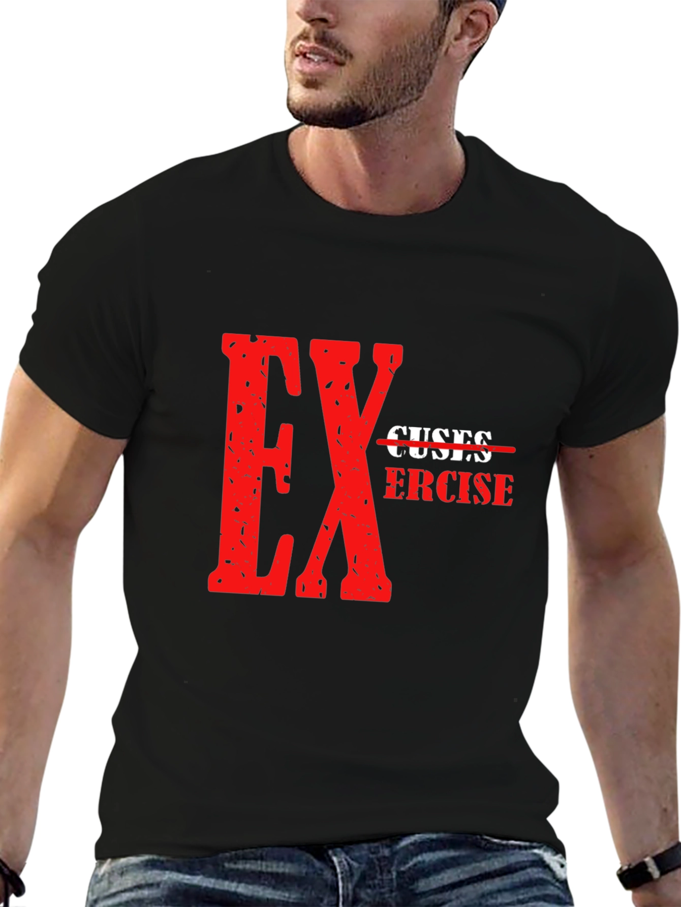 No Excuses Exercise Graphic Tee