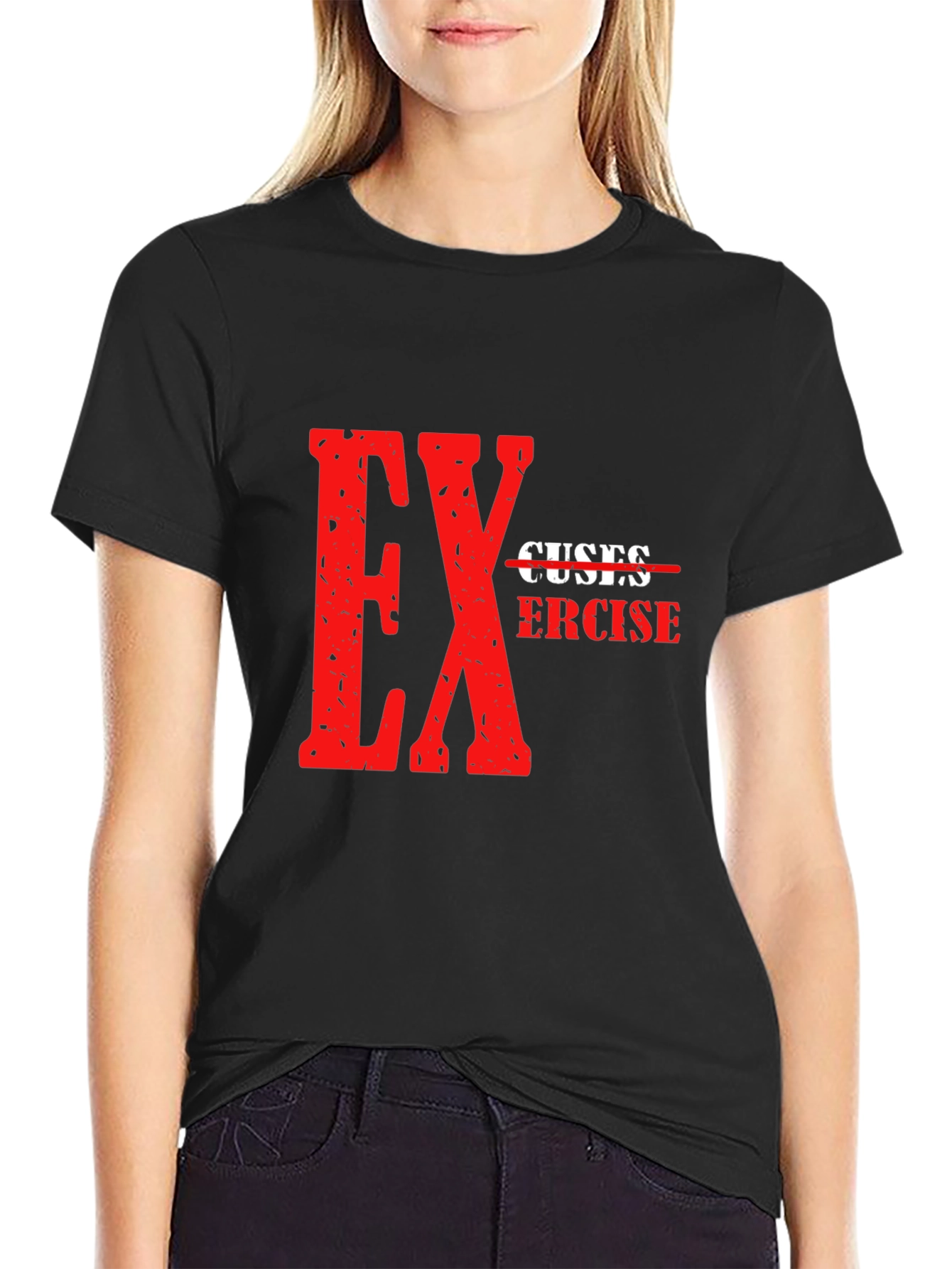 No Excuses Exercise Graphic Tee