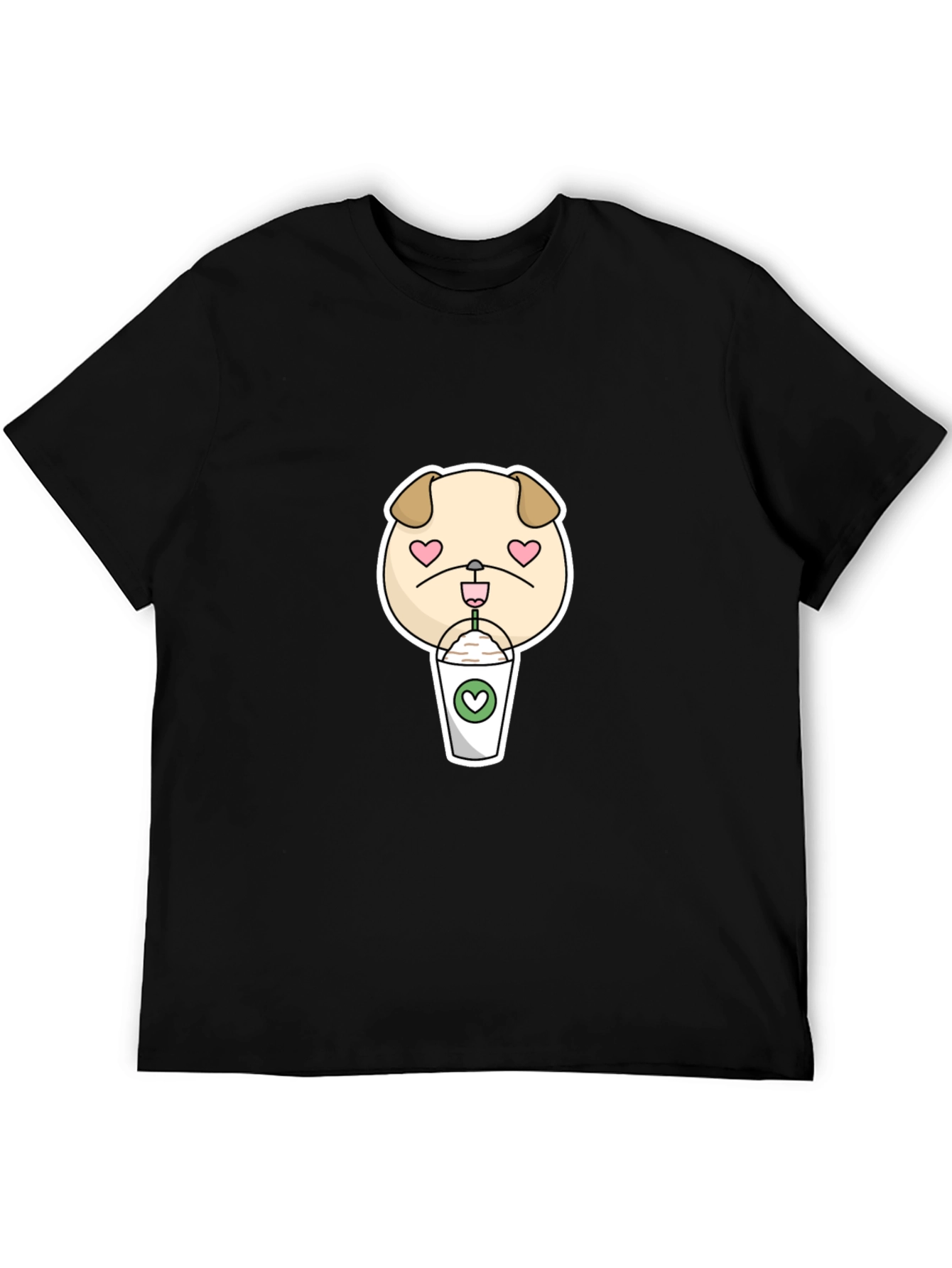 Cute Pug Coffee Lover T-Shirt