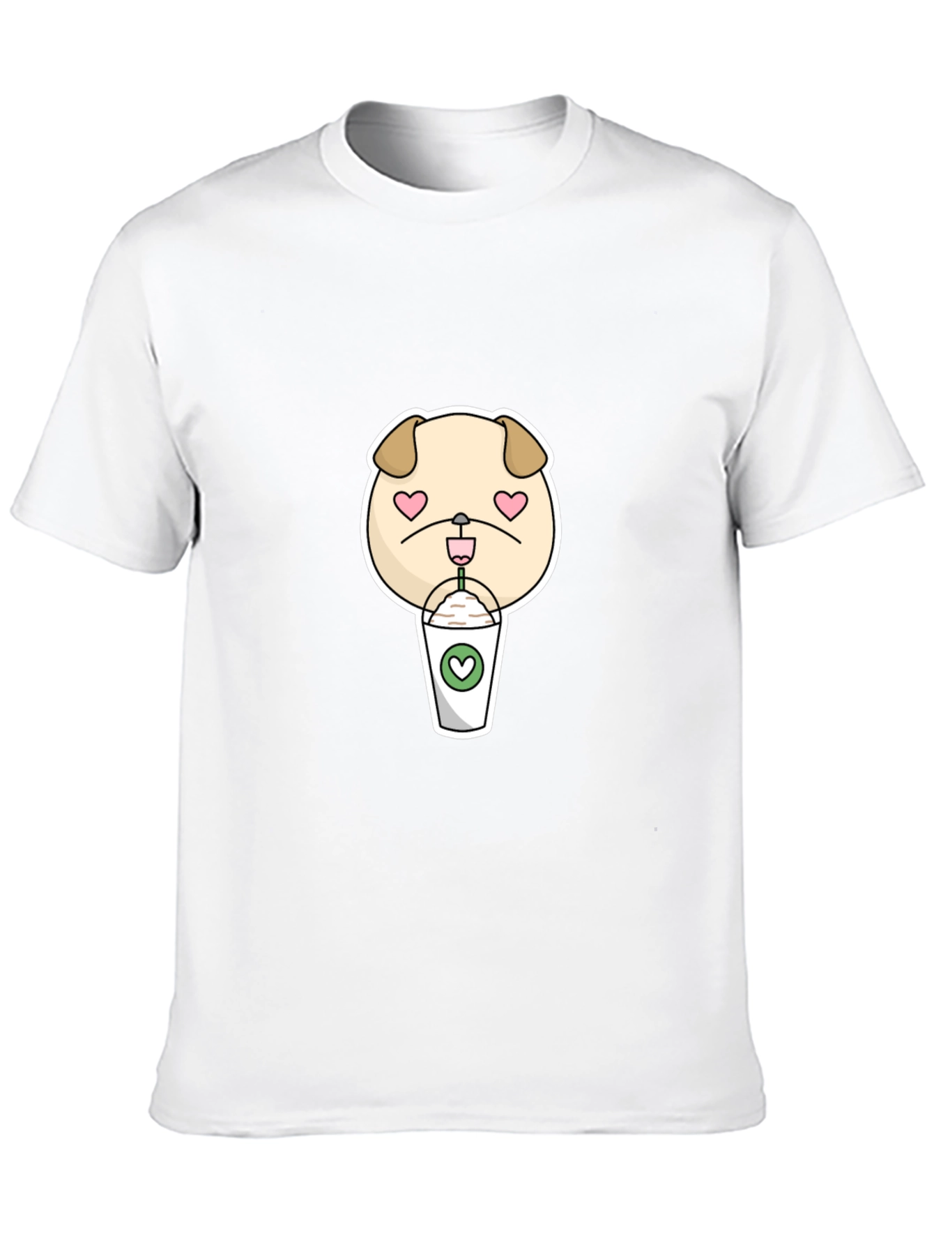 Cute Pug Coffee Lover T-Shirt
