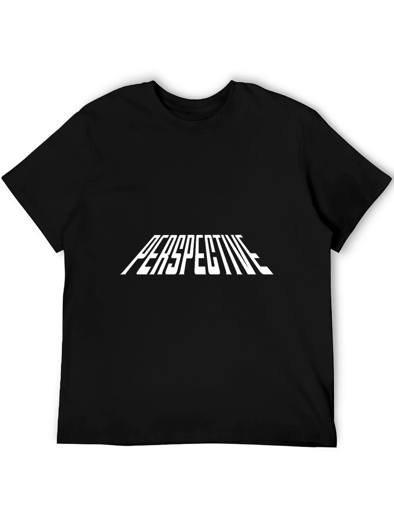Perspective Graphic Tee - Modern Black T-Shirt