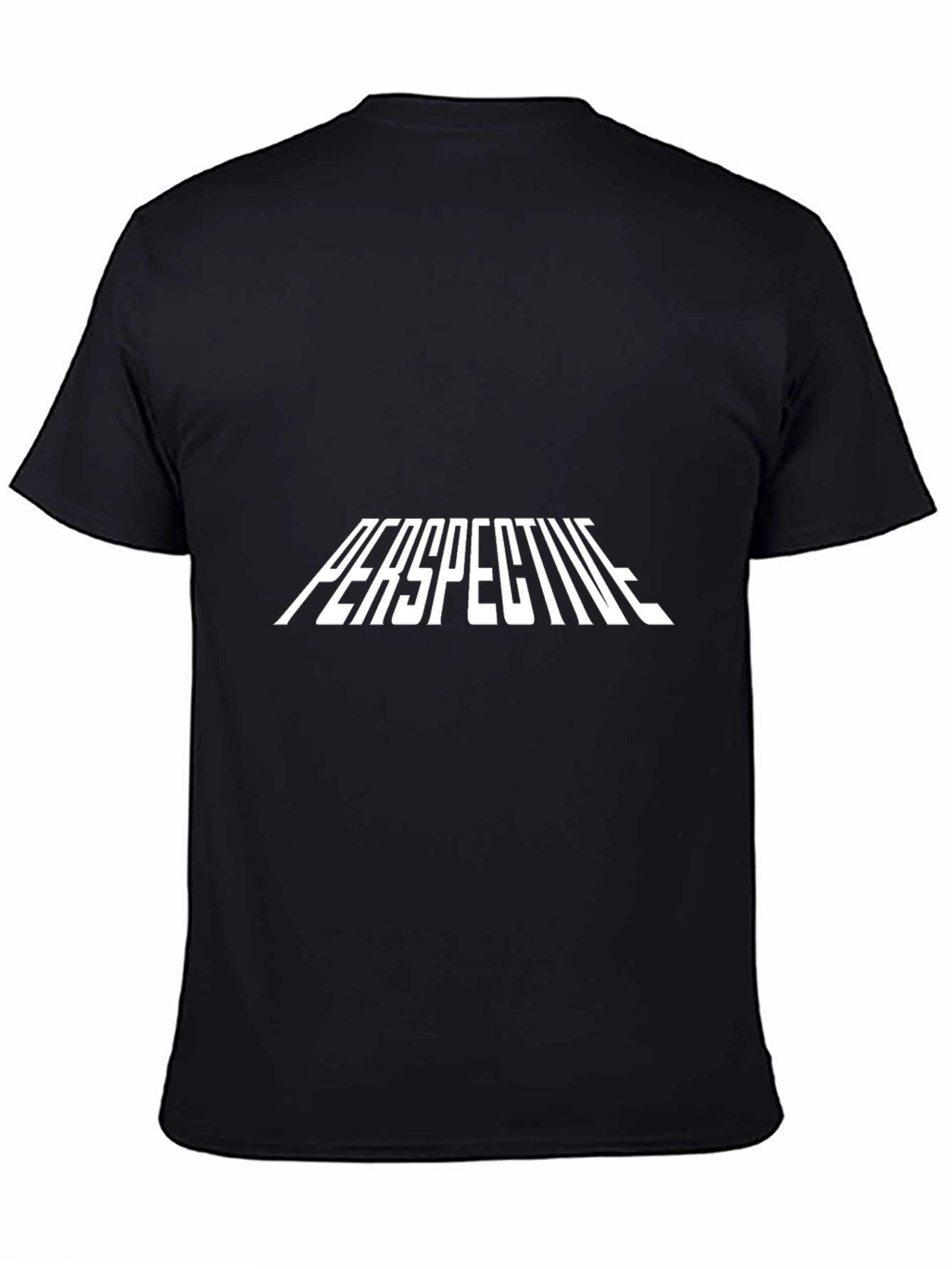 Perspective Graphic Tee - Modern Black T-Shirt