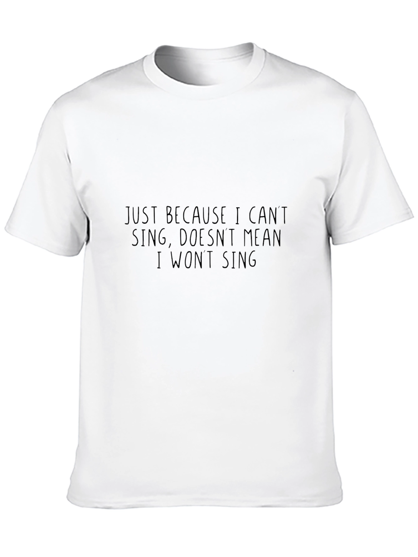 Funny Singing Quote Black T-Shirt