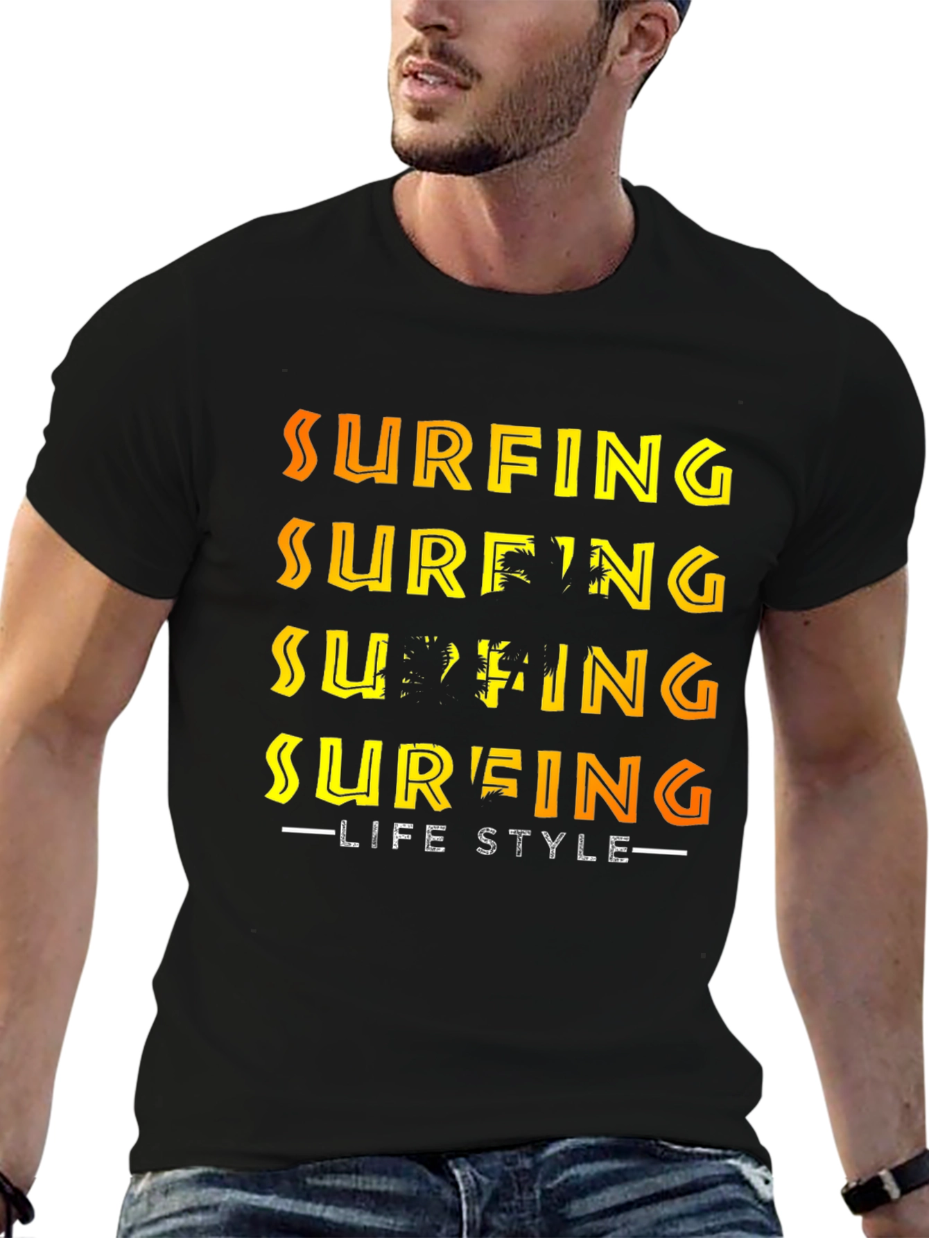 Surfing Lifestyle Graphic Tee - Premium Quality