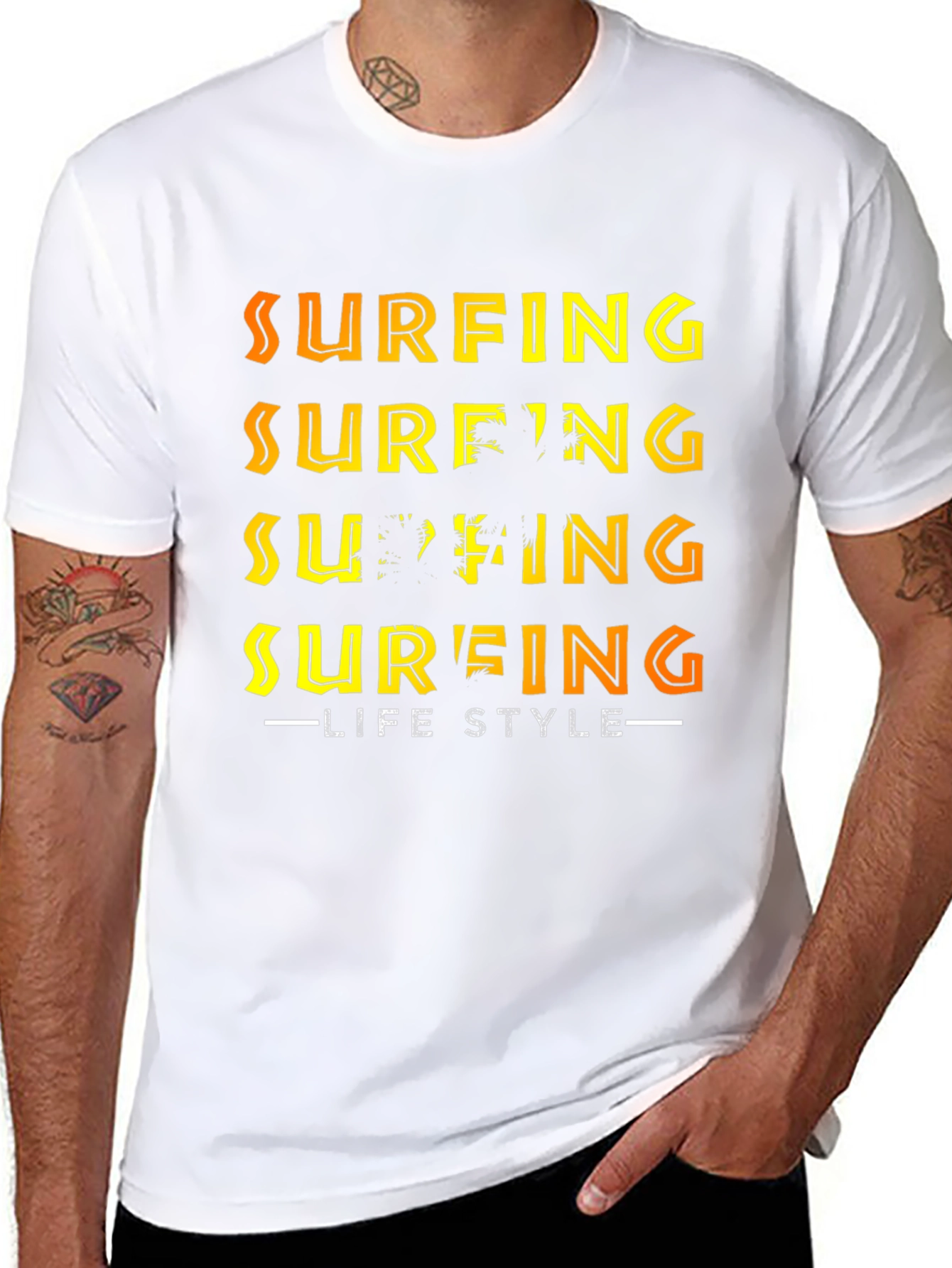 Surfing Lifestyle Graphic Tee - Premium Quality