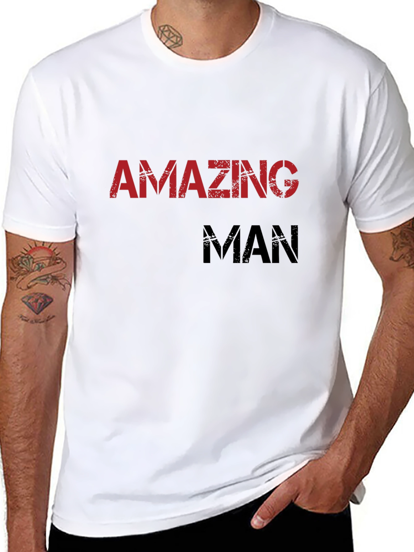 Amazing Man Graphic Tee - Black