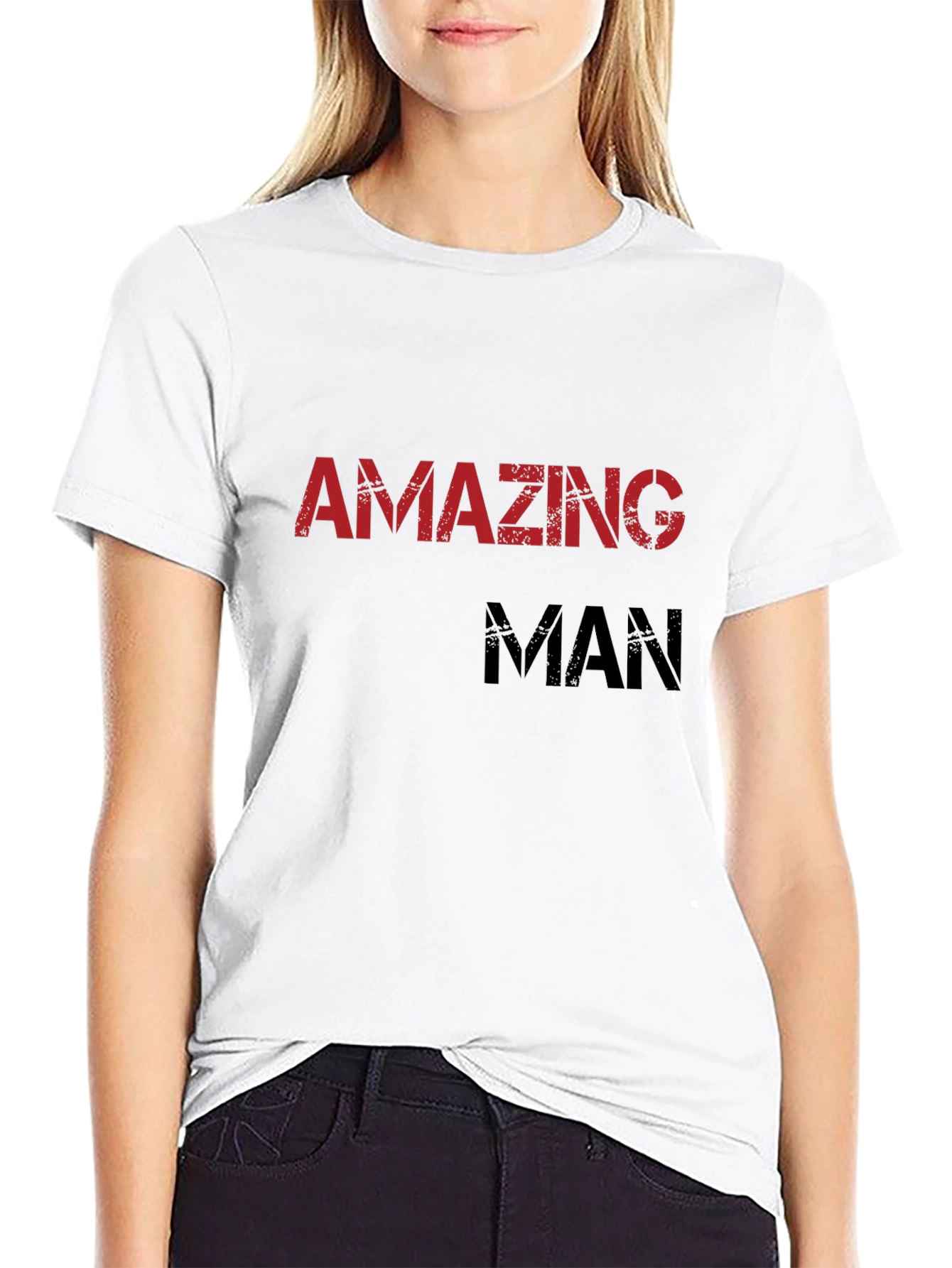 Amazing Man Graphic Tee - Black