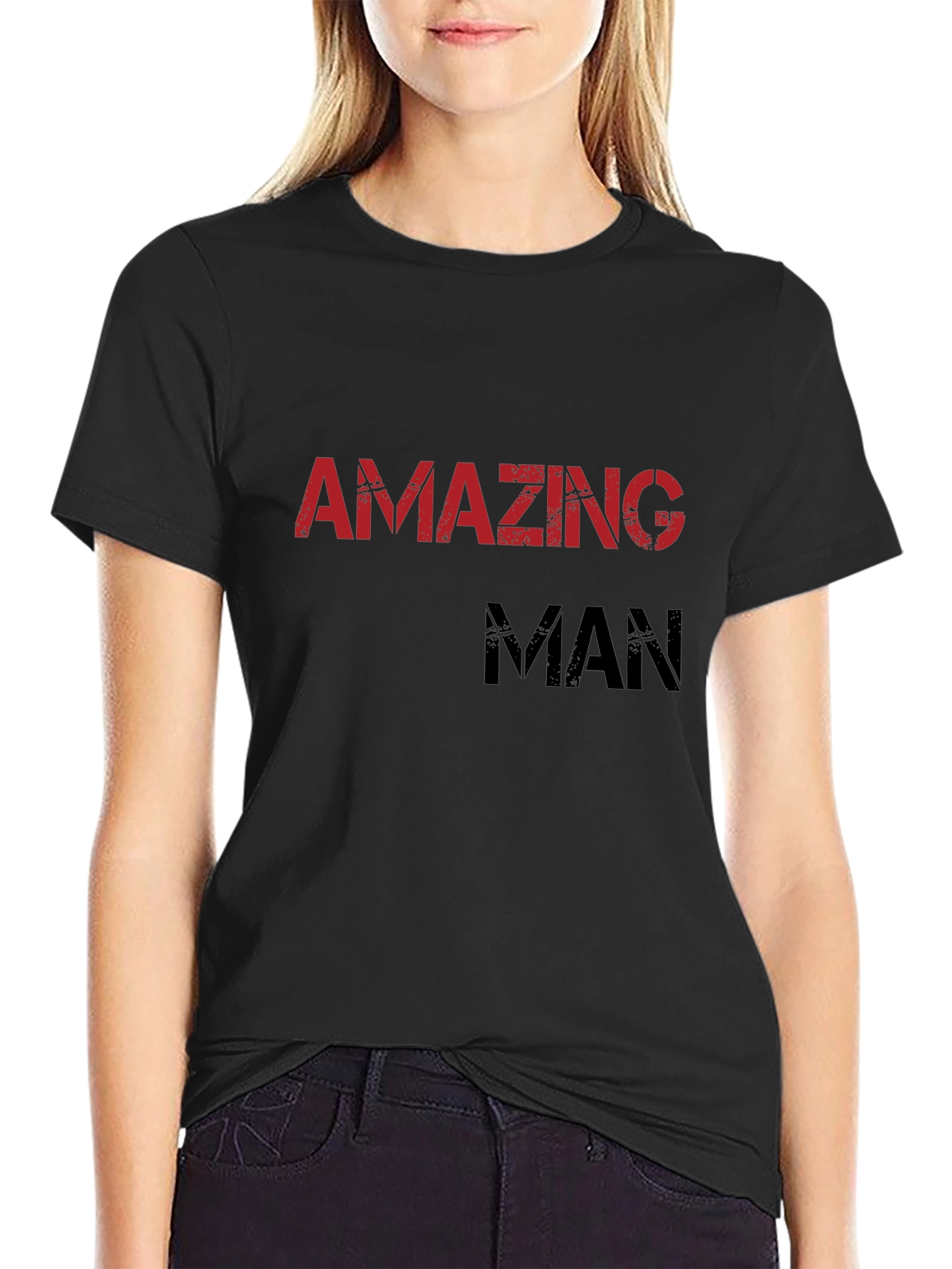 Amazing Man Graphic Tee - Black