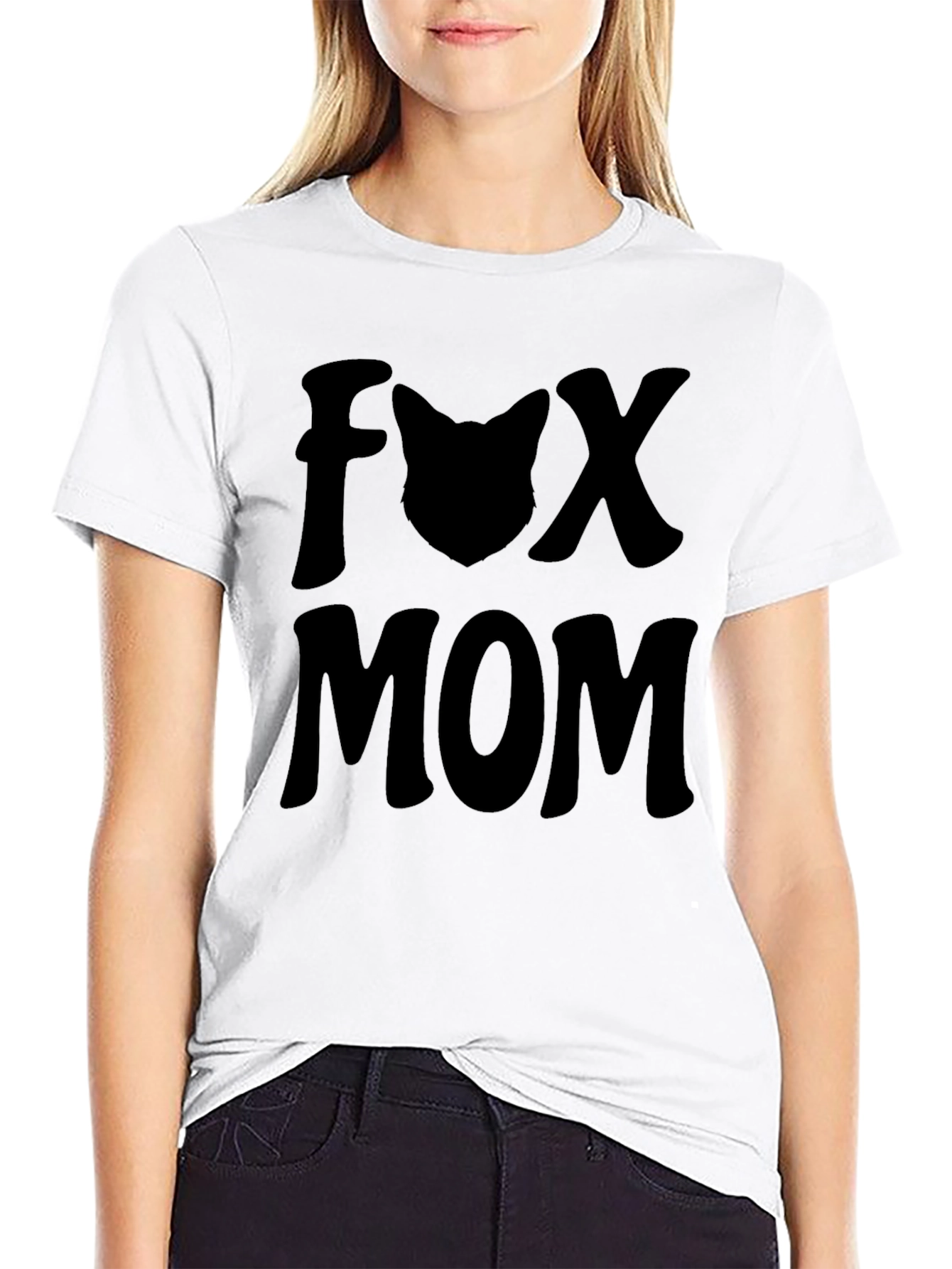 Fox Mom Graphic T-Shirt - Stylish Animal Lover Tee