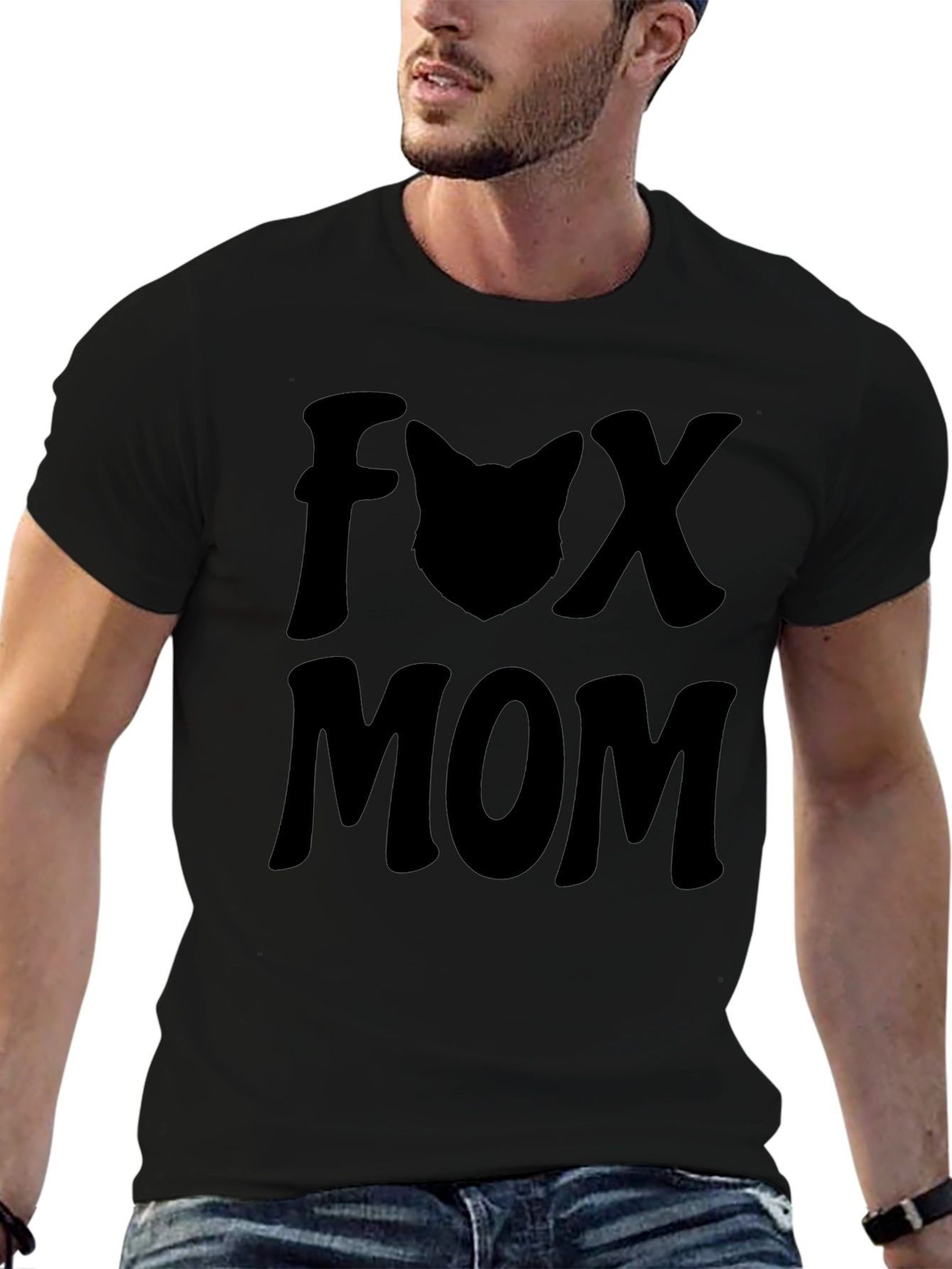 Fox Mom Graphic T-Shirt - Stylish Animal Lover Tee