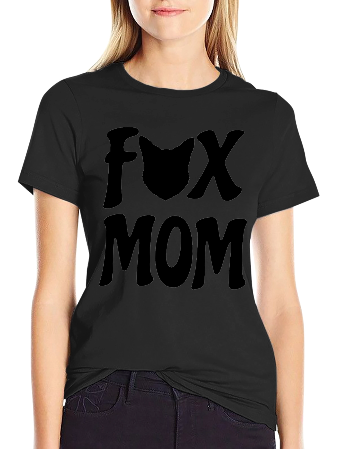 Fox Mom Graphic T-Shirt - Stylish Animal Lover Tee