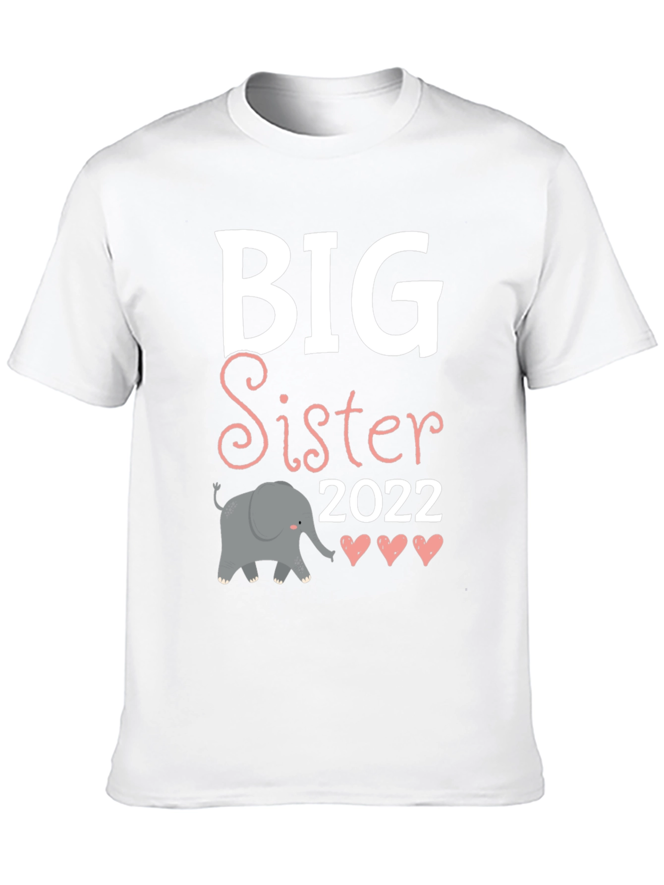 Big Sister 2022 T-Shirt with Elephant Design