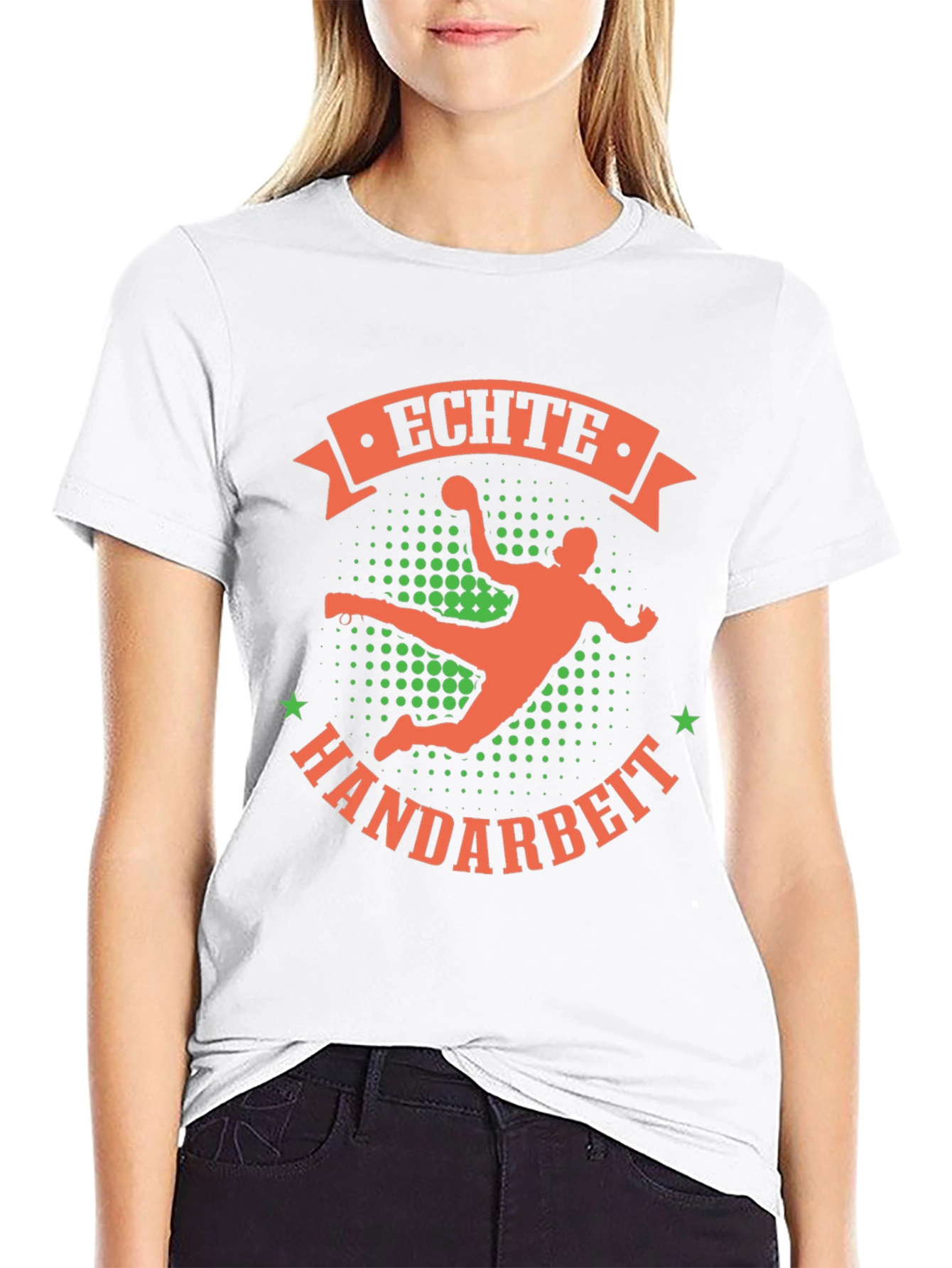 Echte Handarbeit T-Shirt - Handball Design