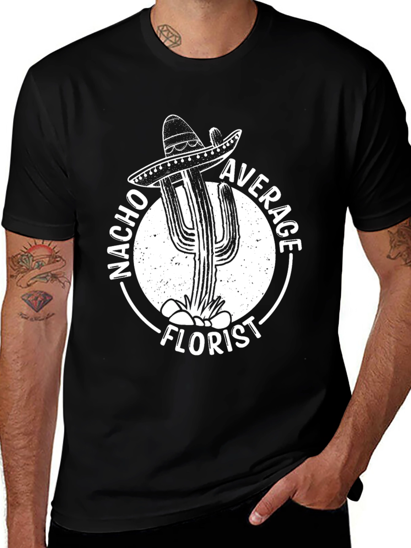 Nacho Average Florist Graphic T-Shirt