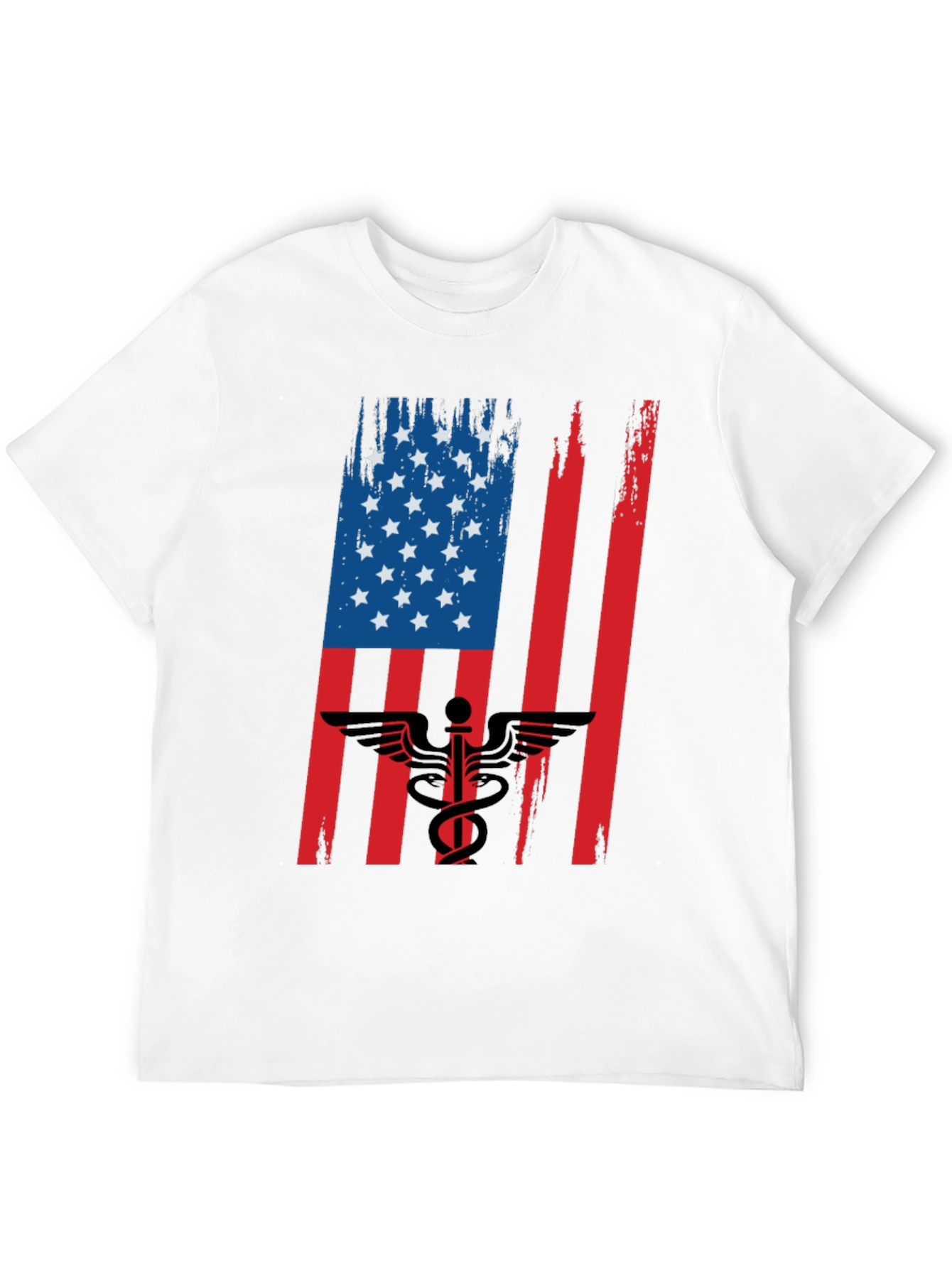 American Flag Medical Symbol Graphic Tee