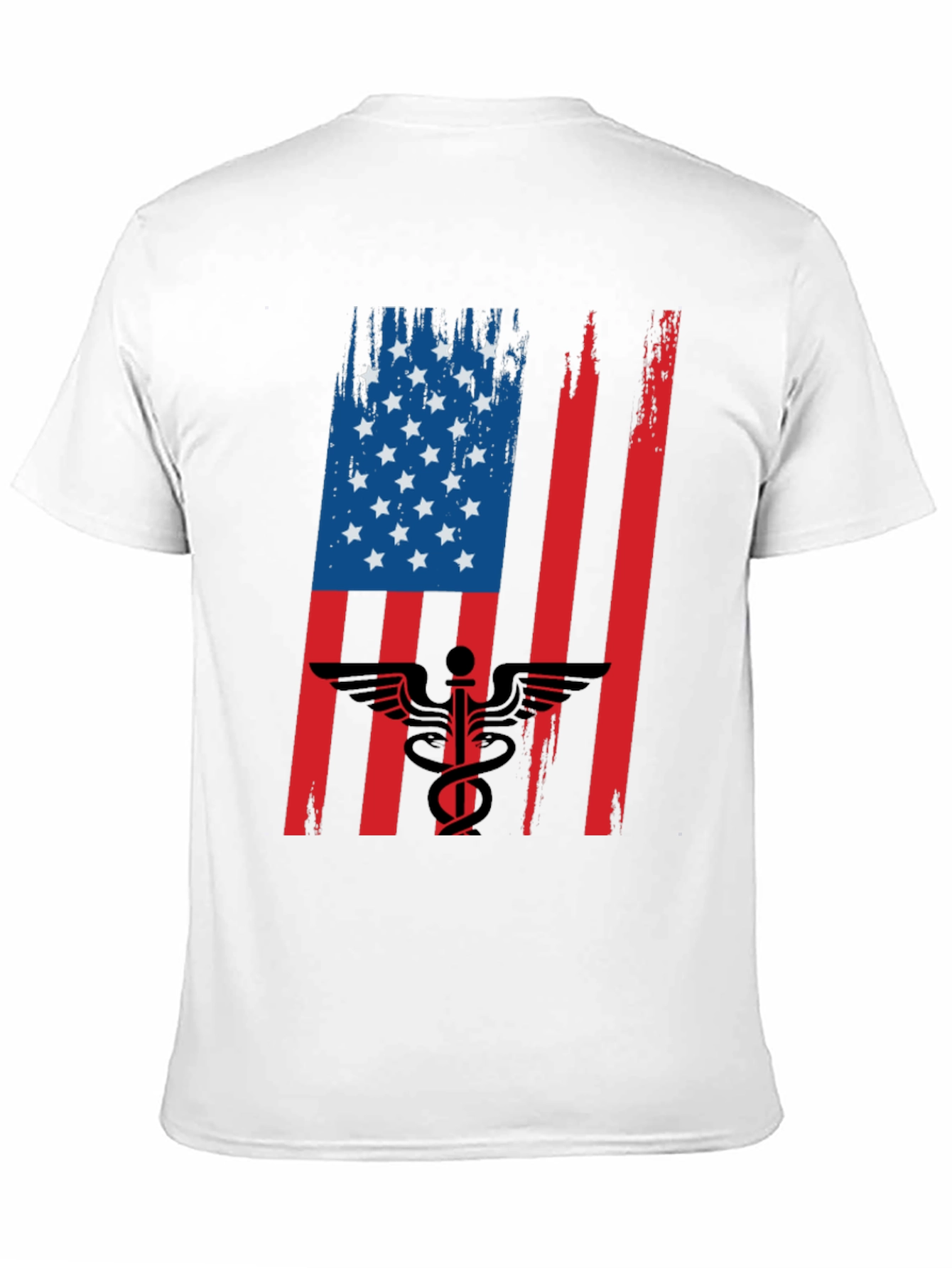 American Flag Medical Symbol Graphic Tee