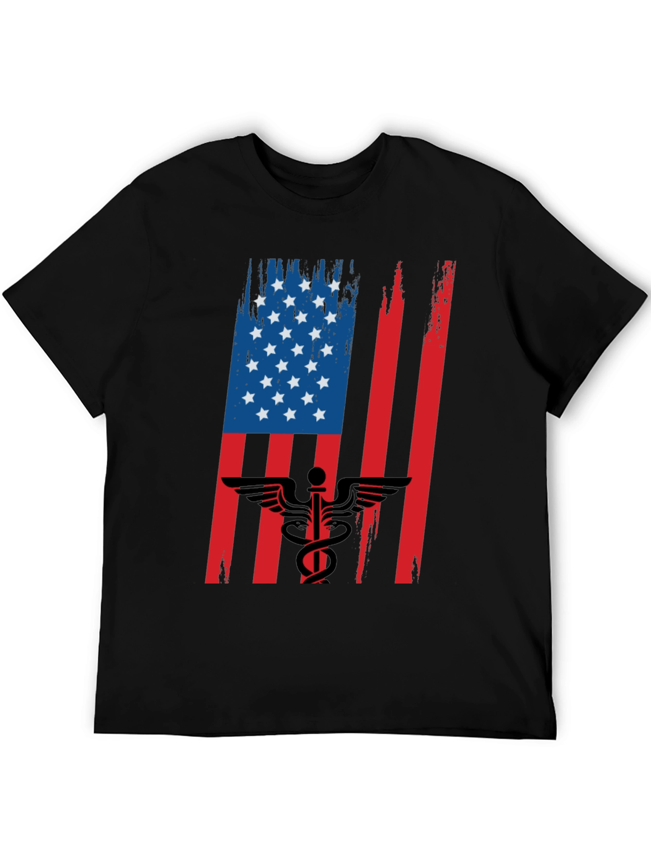 American Flag Medical Symbol Graphic Tee