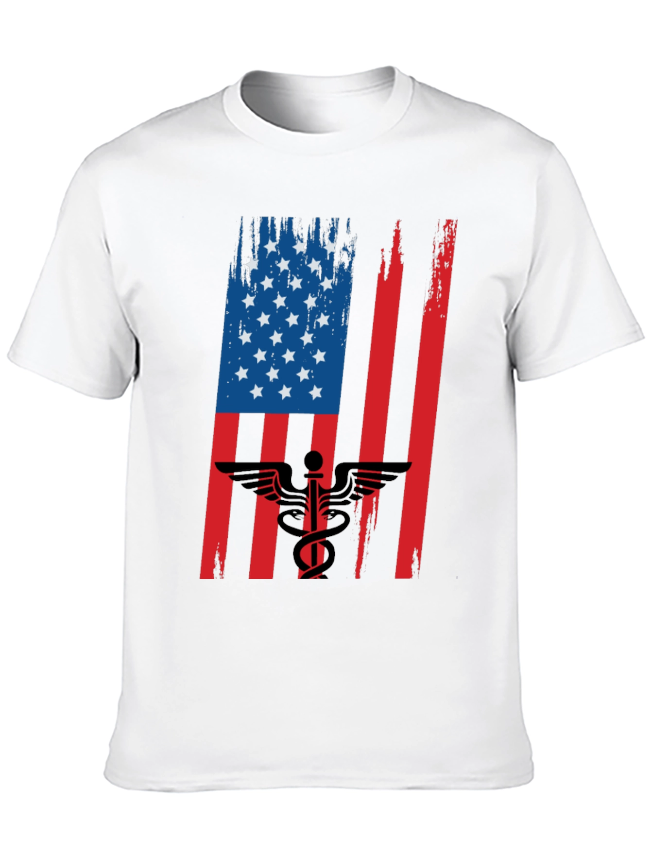 American Flag Medical Symbol Graphic Tee