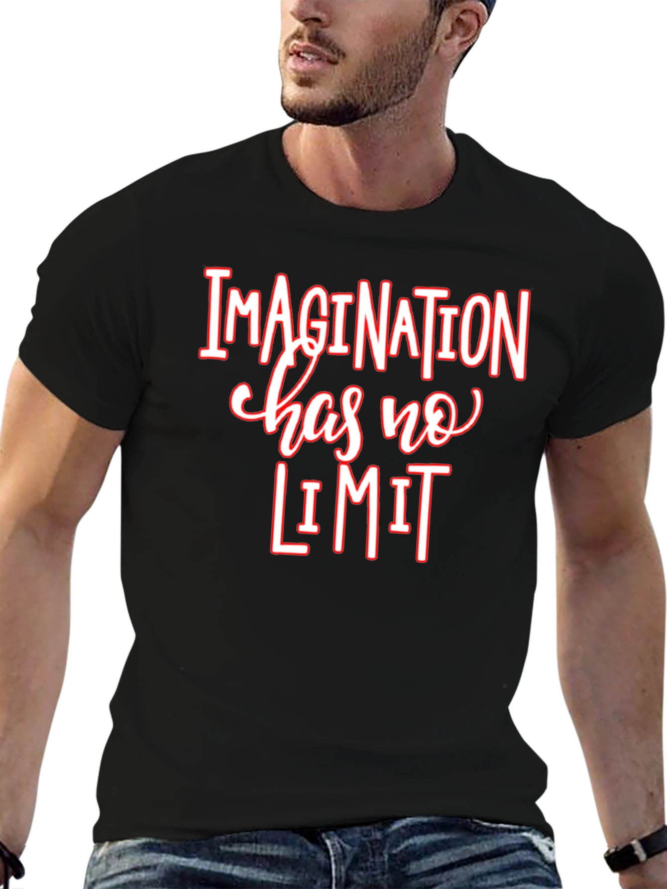 Imagination T-Shirt - No Limit Black Tee