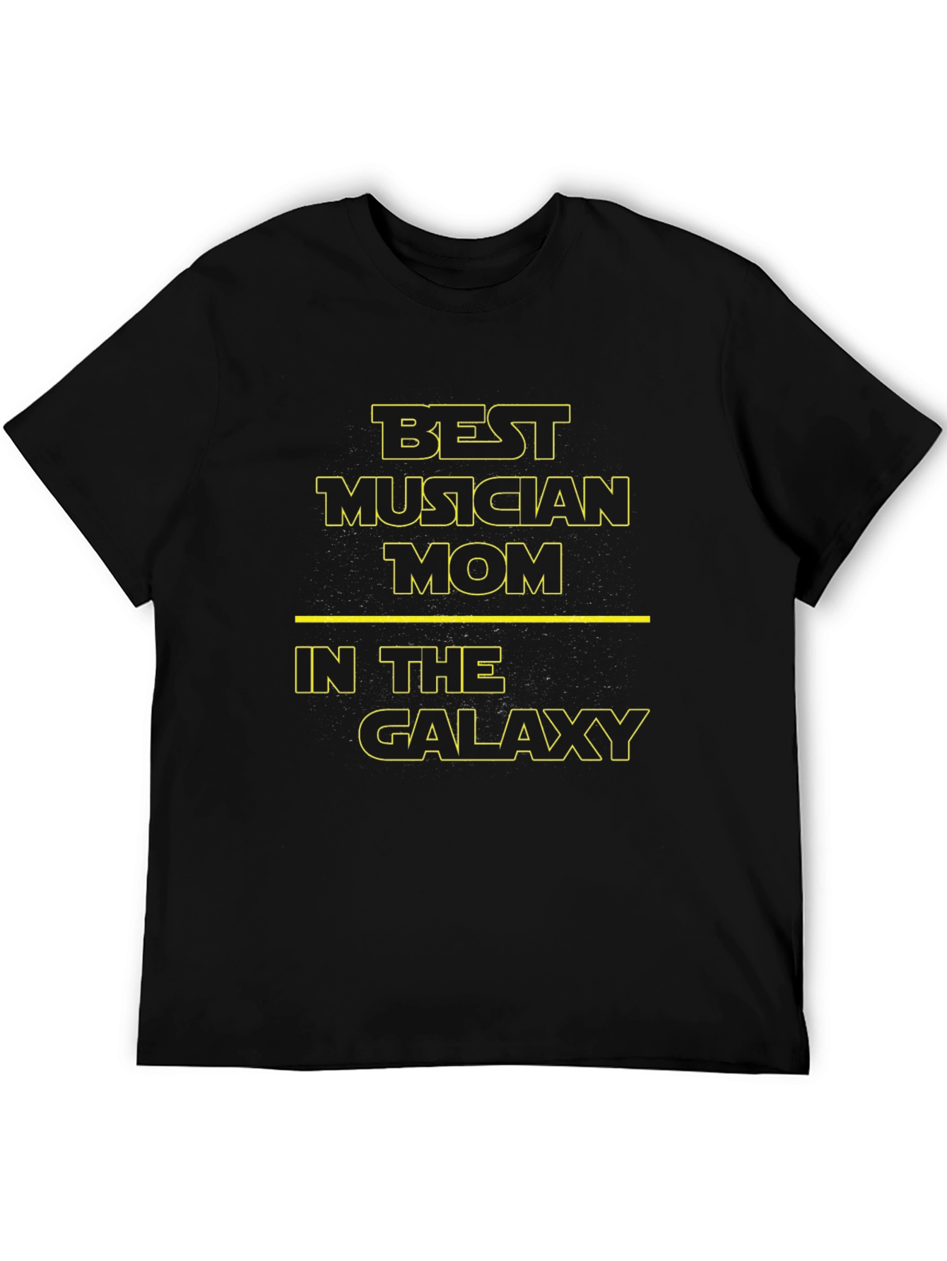 Best Musician Mom in the Galaxy Black T-Shirt