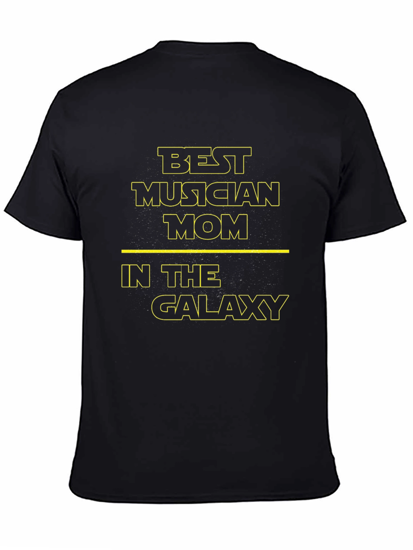 Best Musician Mom in the Galaxy Black T-Shirt