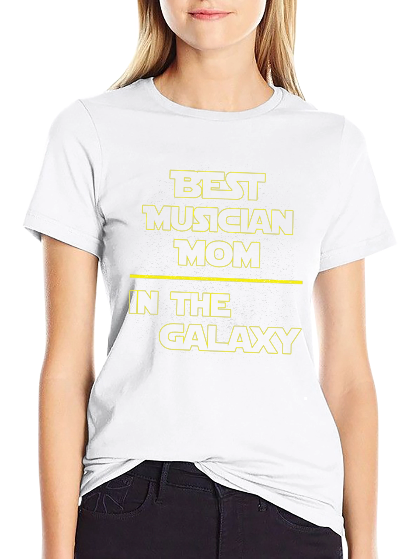 Best Musician Mom in the Galaxy Black T-Shirt