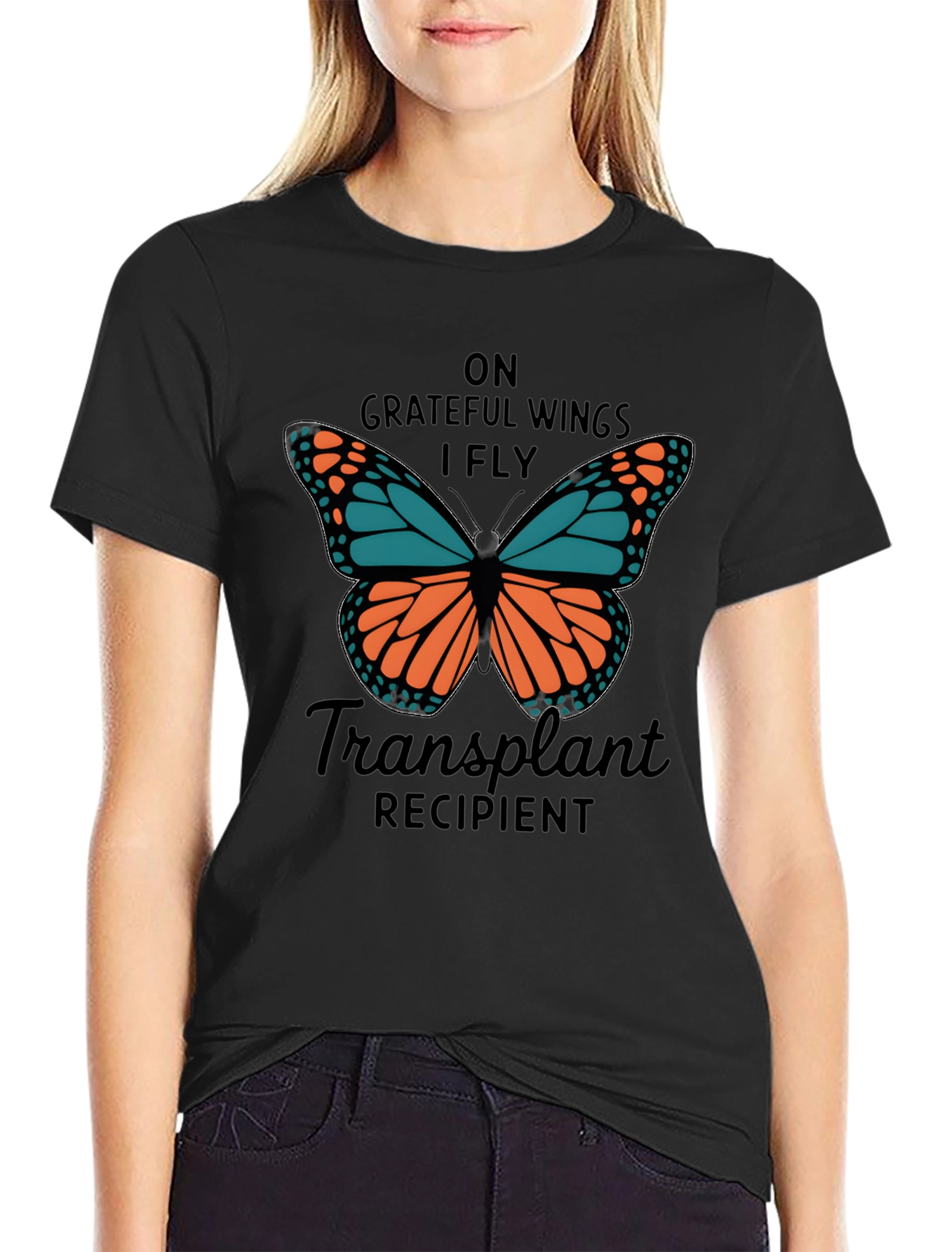 Grateful Wings Transplant Recipient T-Shirt