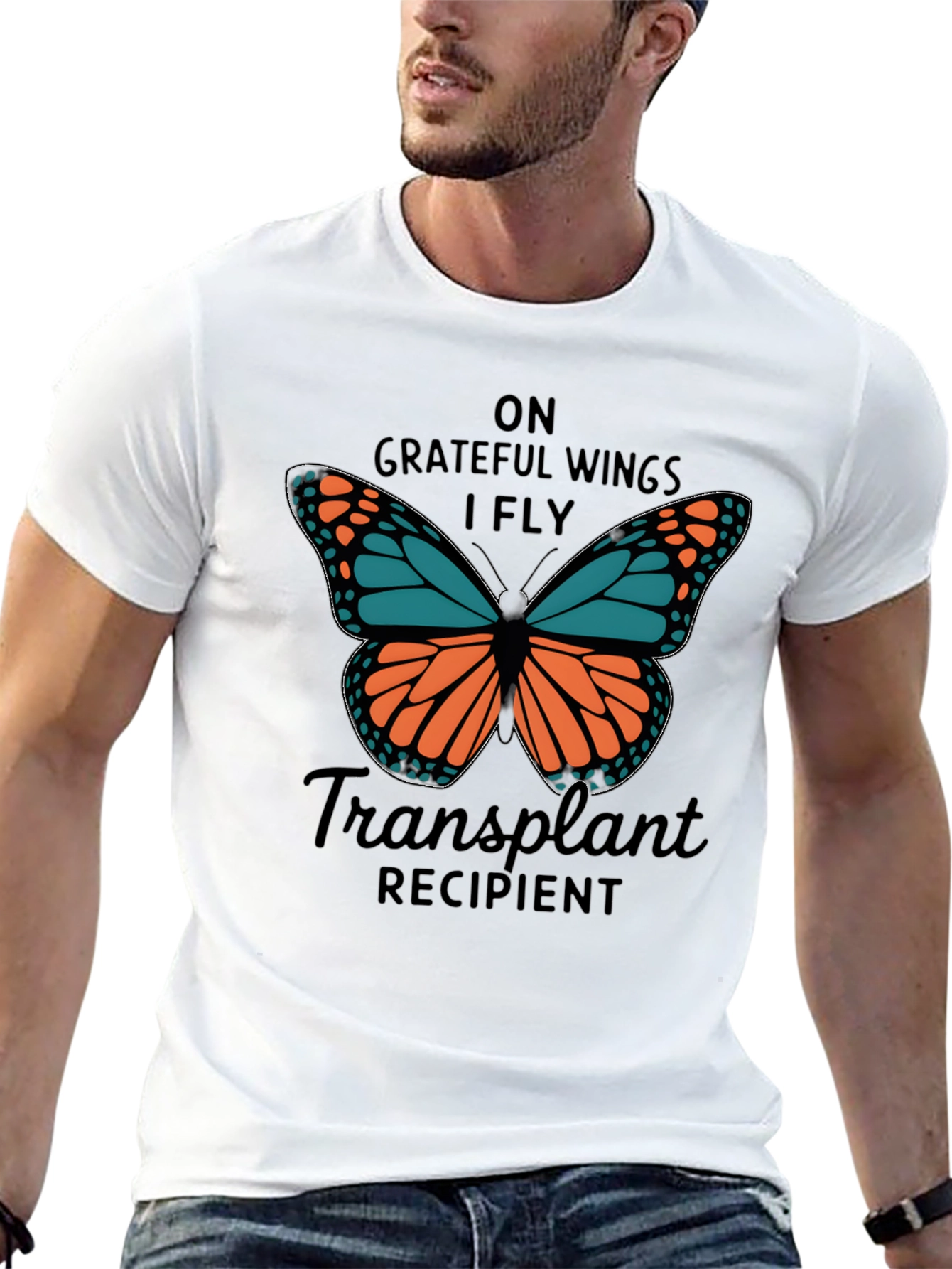 Grateful Wings Transplant Recipient T-Shirt