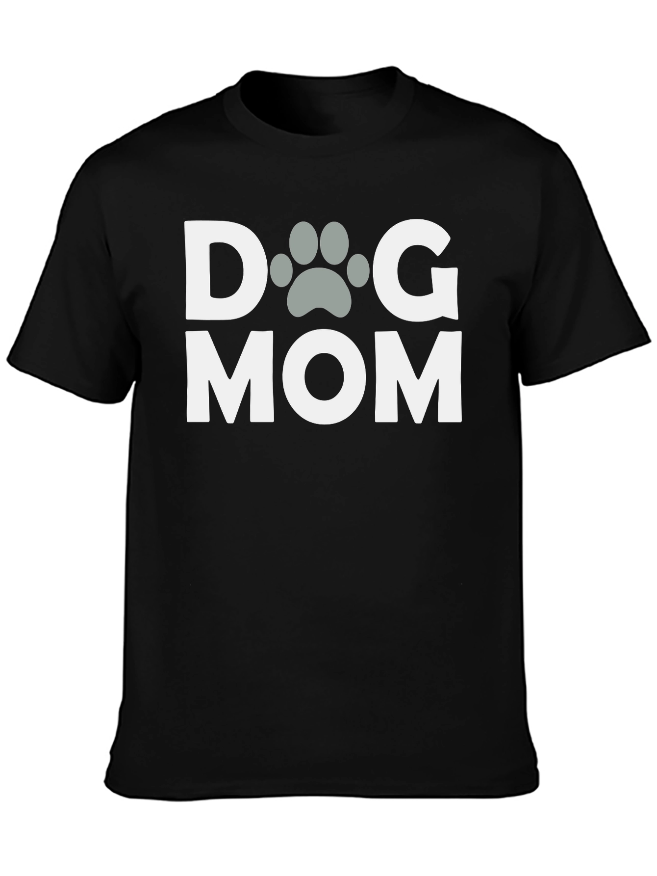 Dog Mom T-Shirt - Paw Print Graphic Tee
