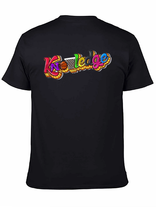 Knowledge Basketball Graphic Tee - Black