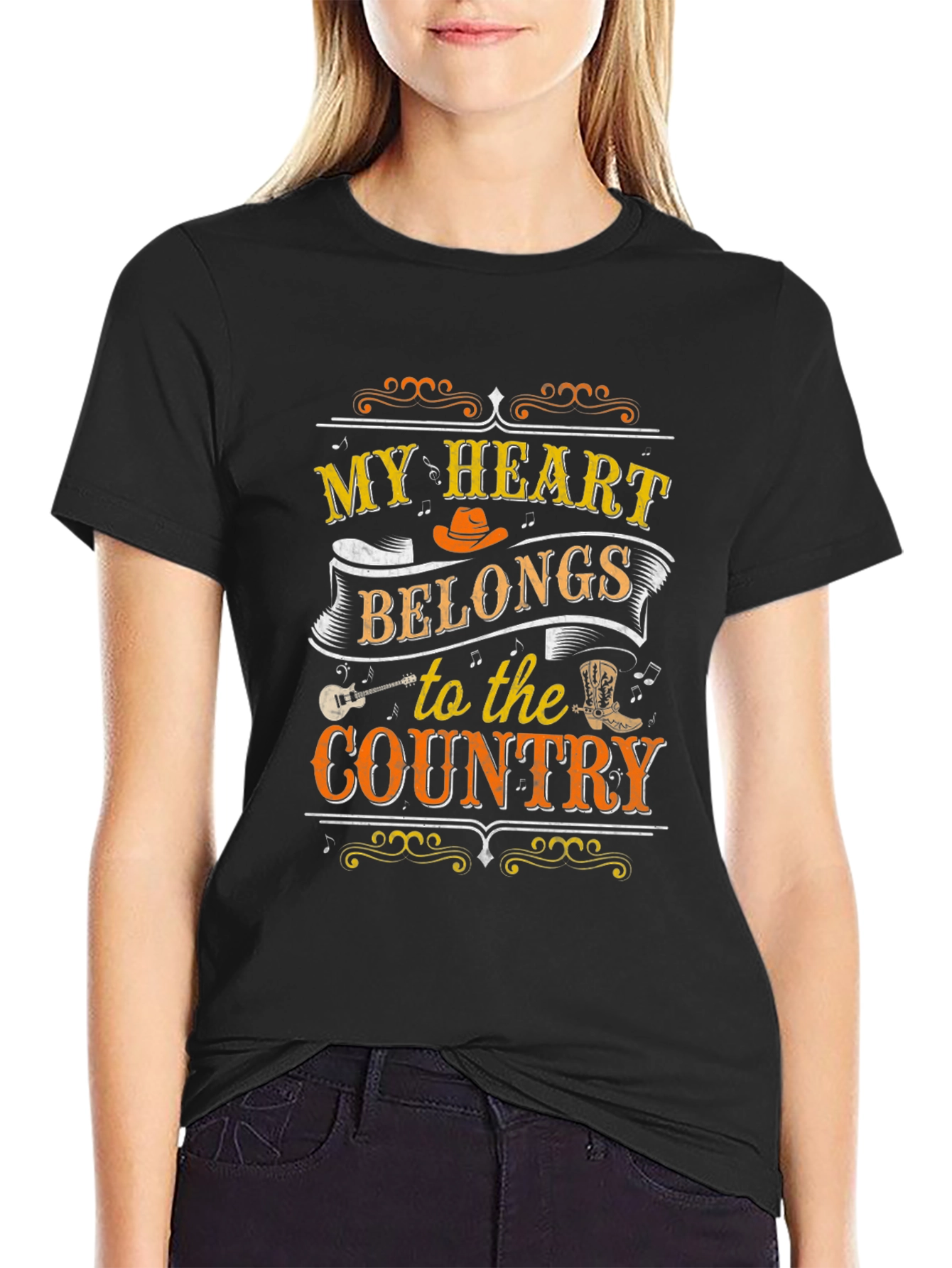 My Heart Belongs to the Country Graphic Tee