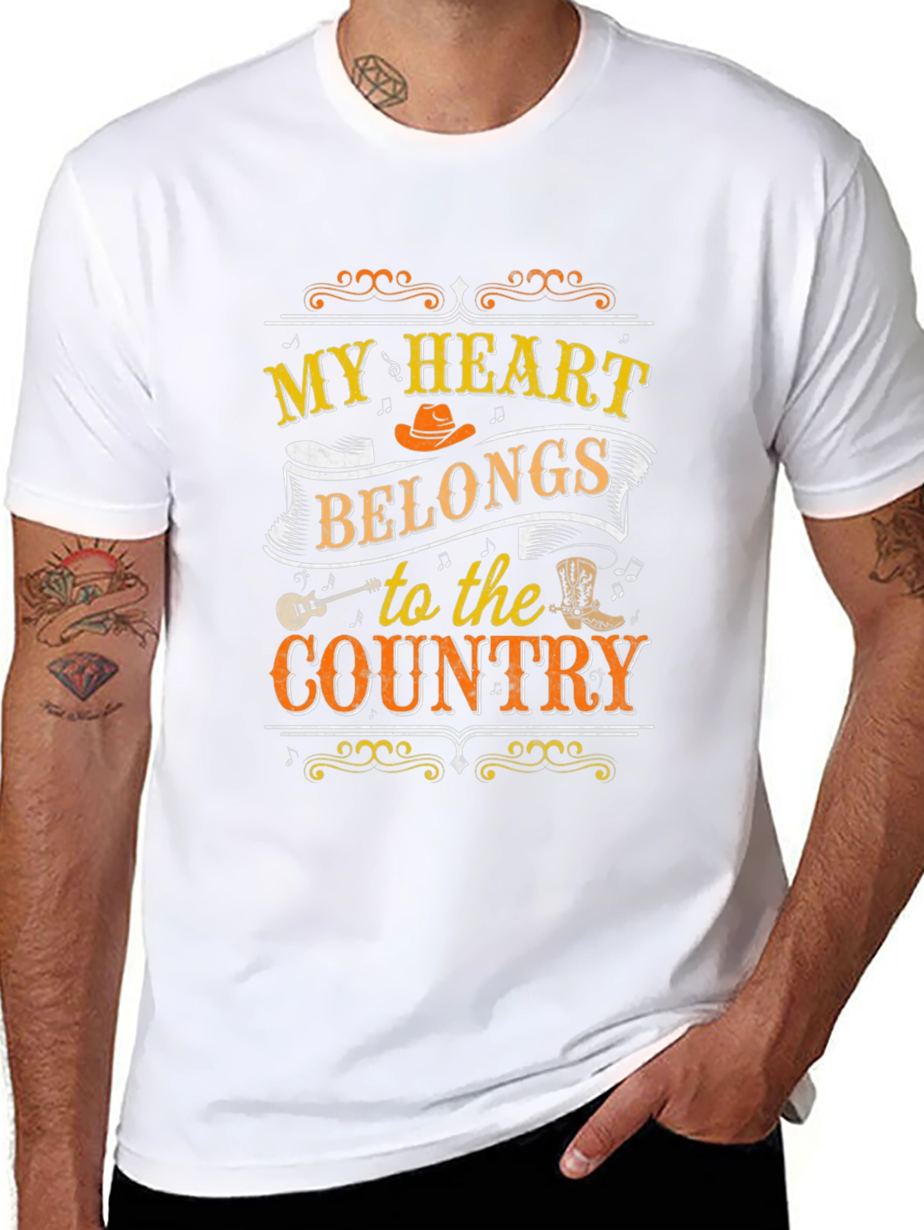 My Heart Belongs to the Country Graphic Tee