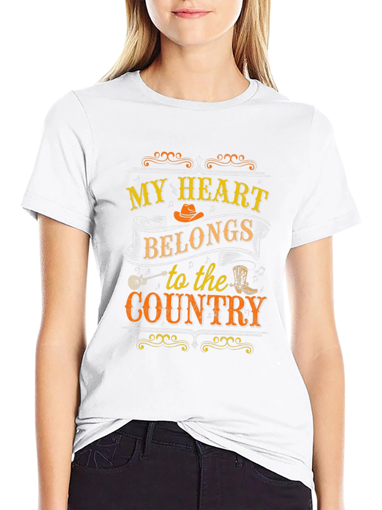 My Heart Belongs to the Country Graphic Tee