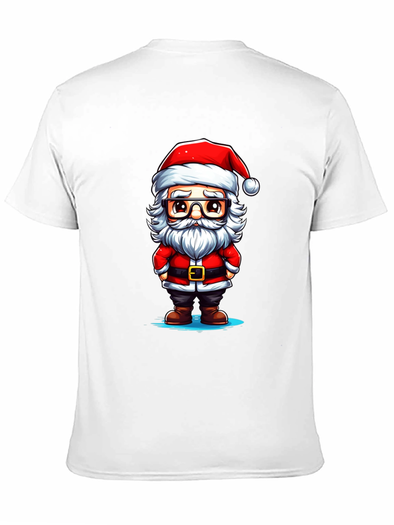 Cartoon Santa Graphic Tee - Holiday Cheer!