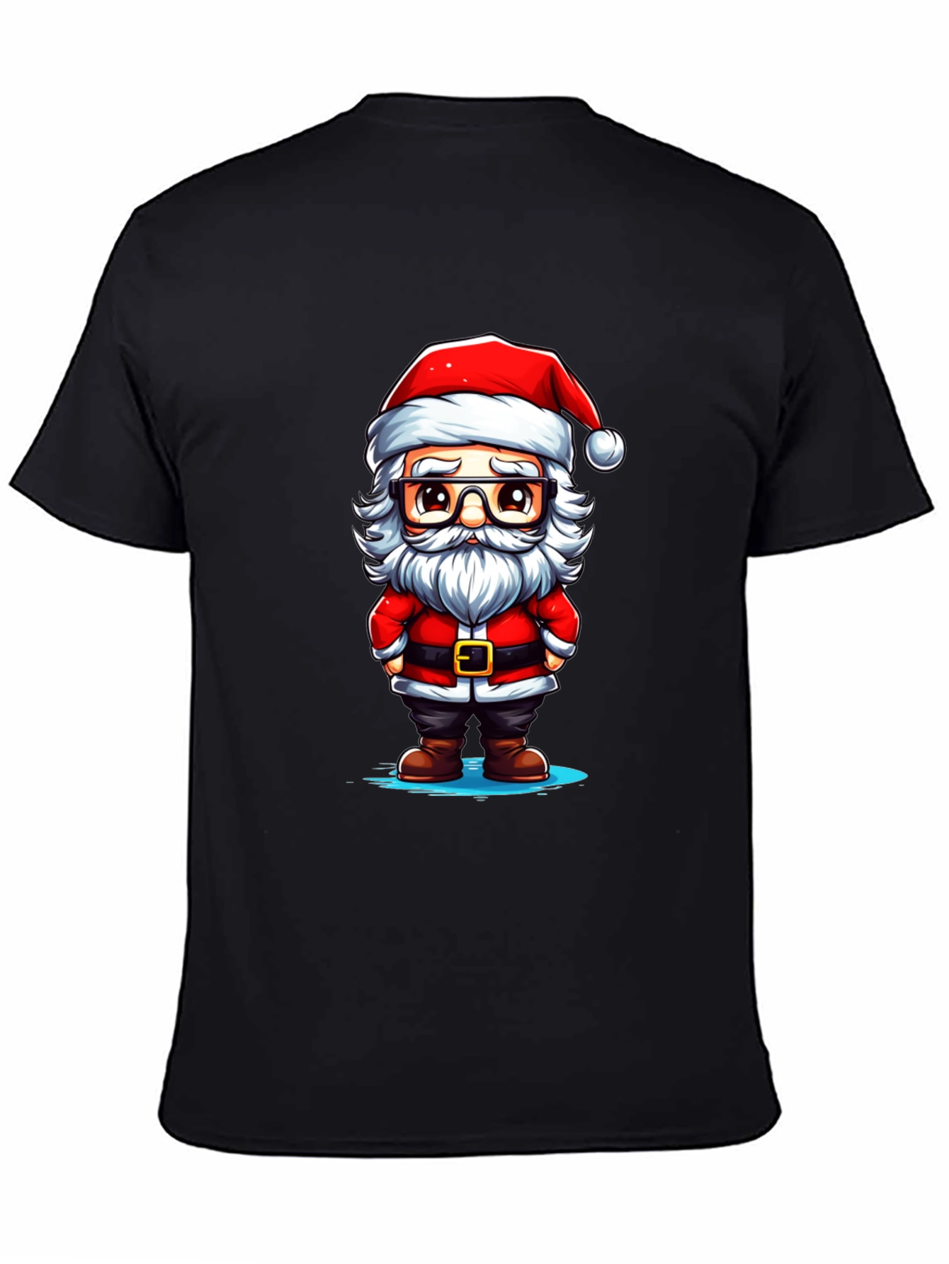 Cartoon Santa Graphic Tee - Holiday Cheer!