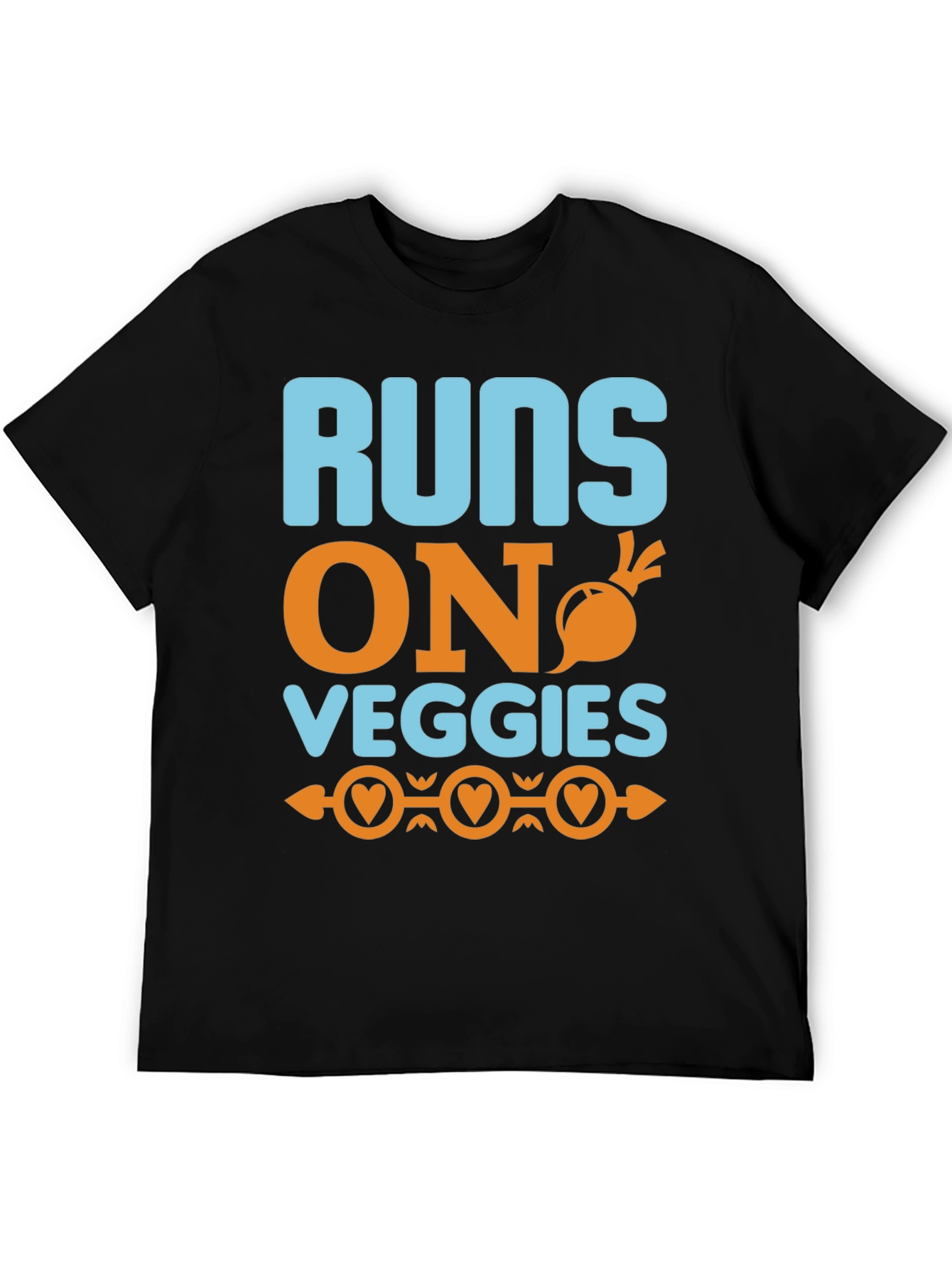 Runs On Veggies T-Shirt - Vegan Lifestyle Tee
