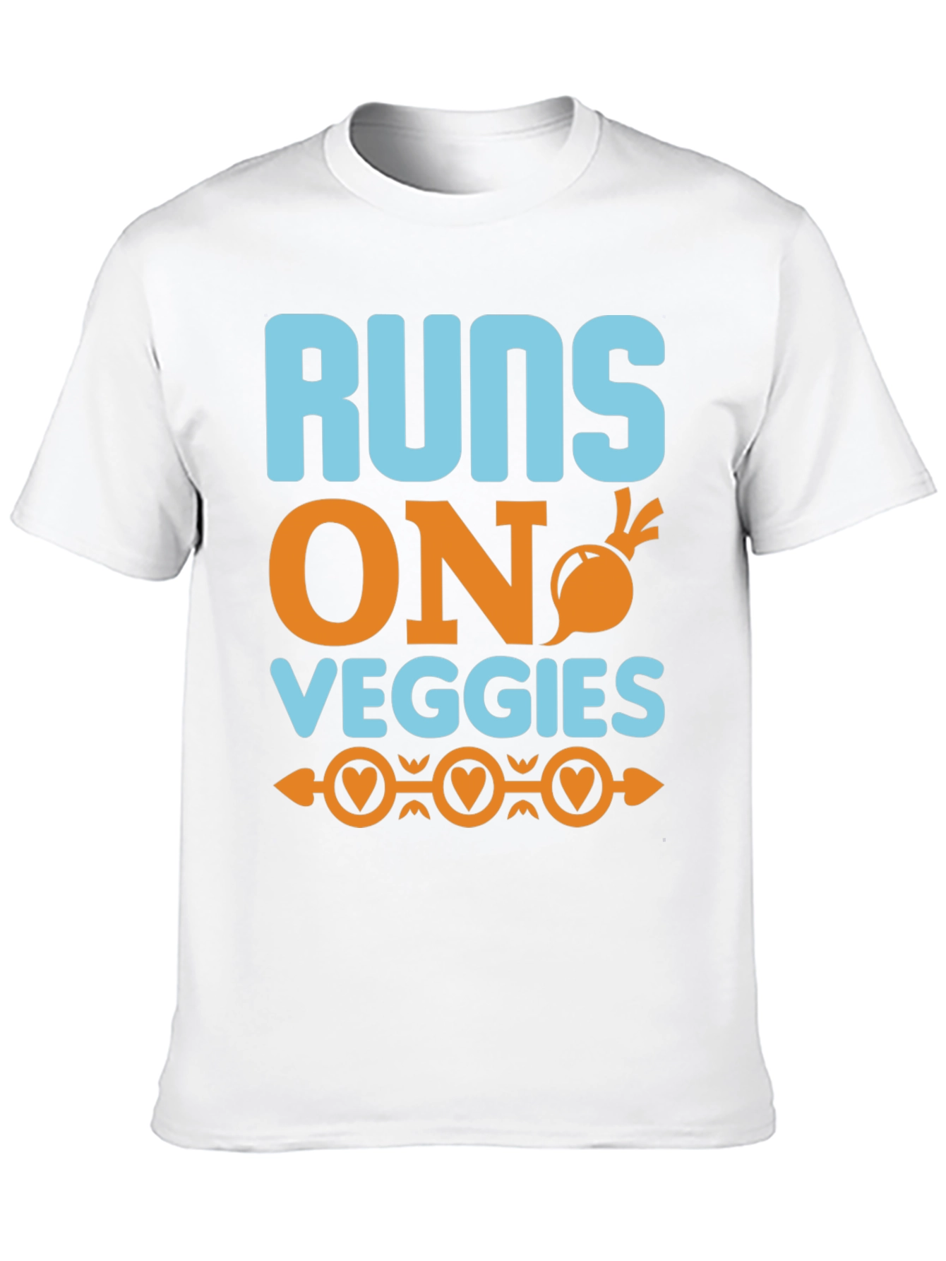 Runs On Veggies T-Shirt - Vegan Lifestyle Tee