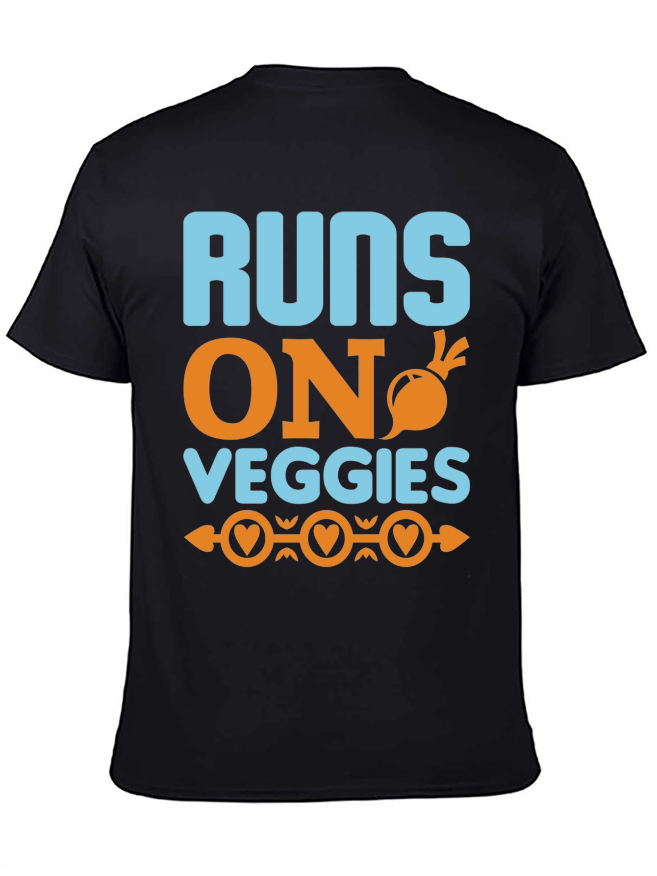 Runs On Veggies T-Shirt - Vegan Lifestyle Tee