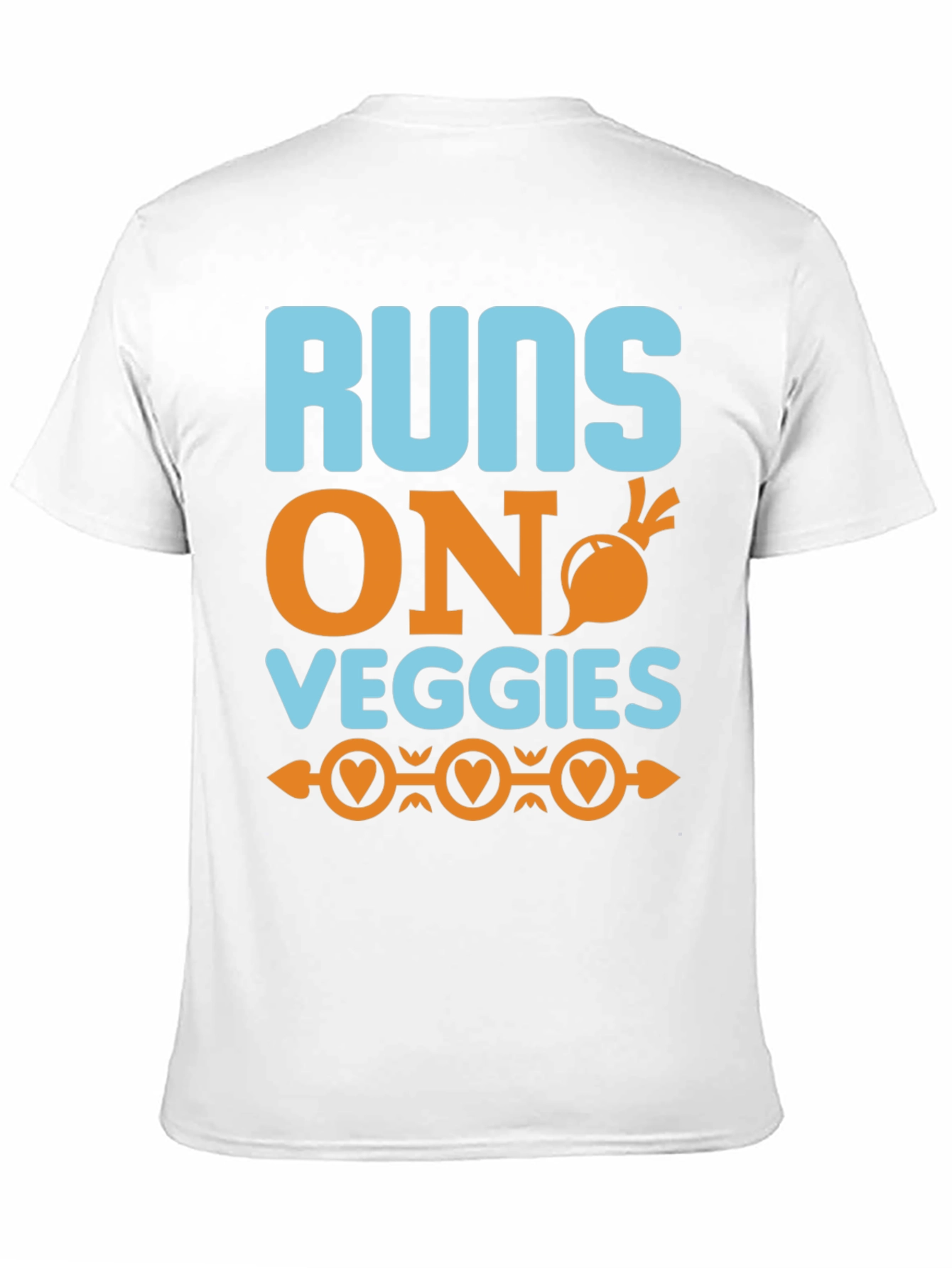 Runs On Veggies T-Shirt - Vegan Lifestyle Tee