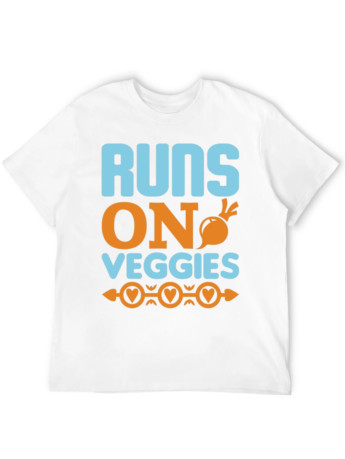 Runs On Veggies T-Shirt - Vegan Lifestyle Tee
