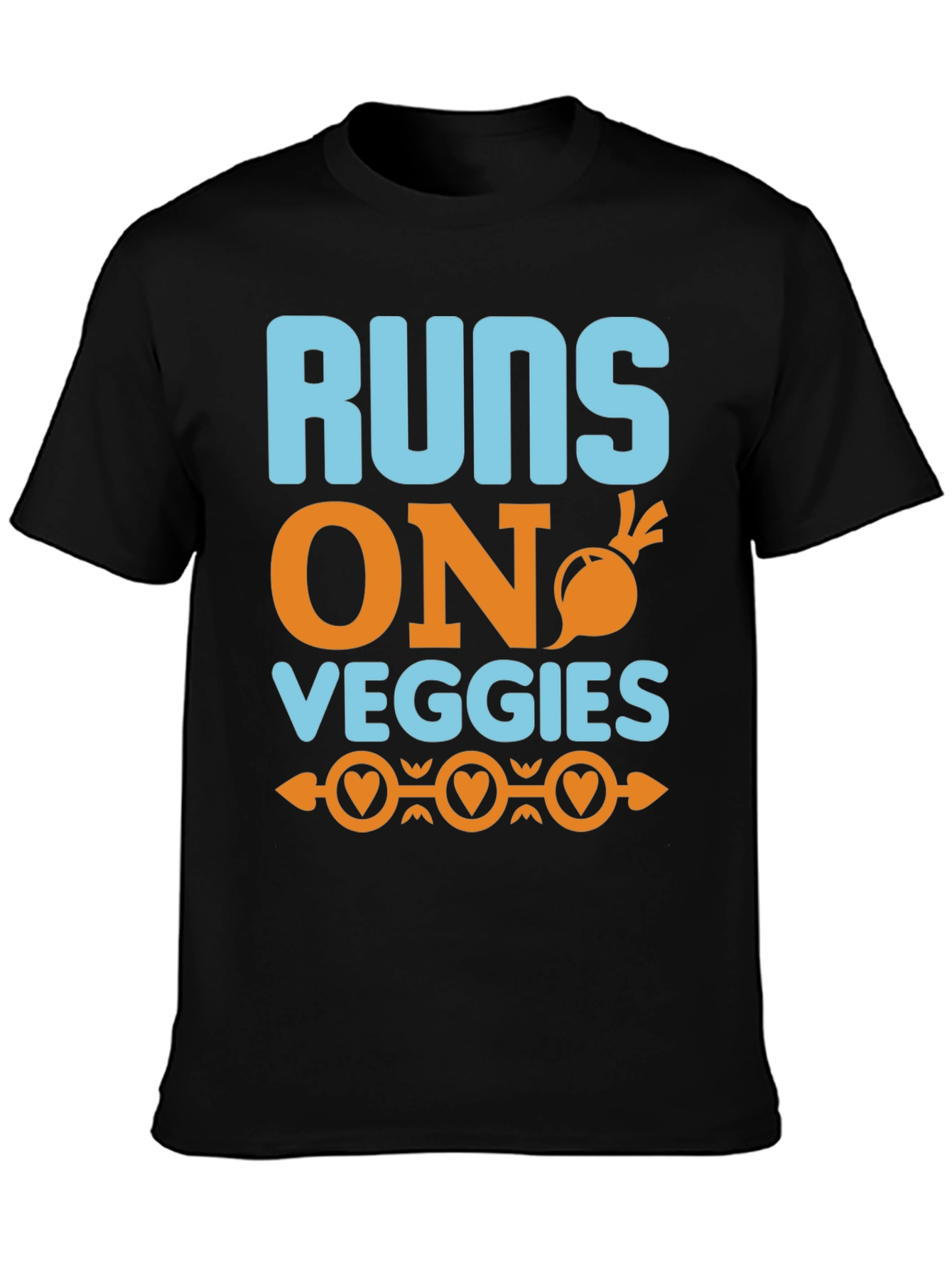 Runs On Veggies T-Shirt - Vegan Lifestyle Tee