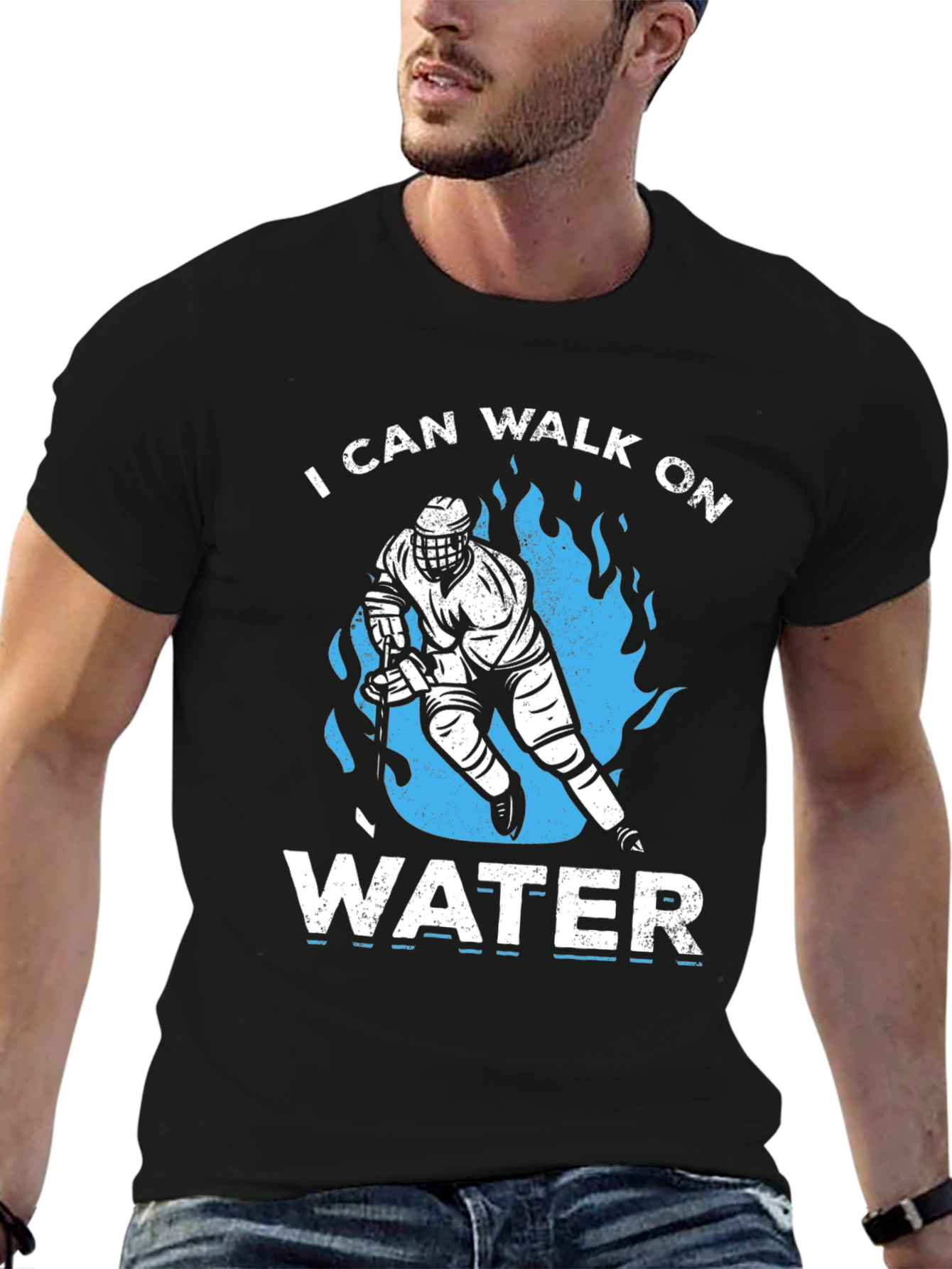 I Can Walk On Water Hockey T-Shirt