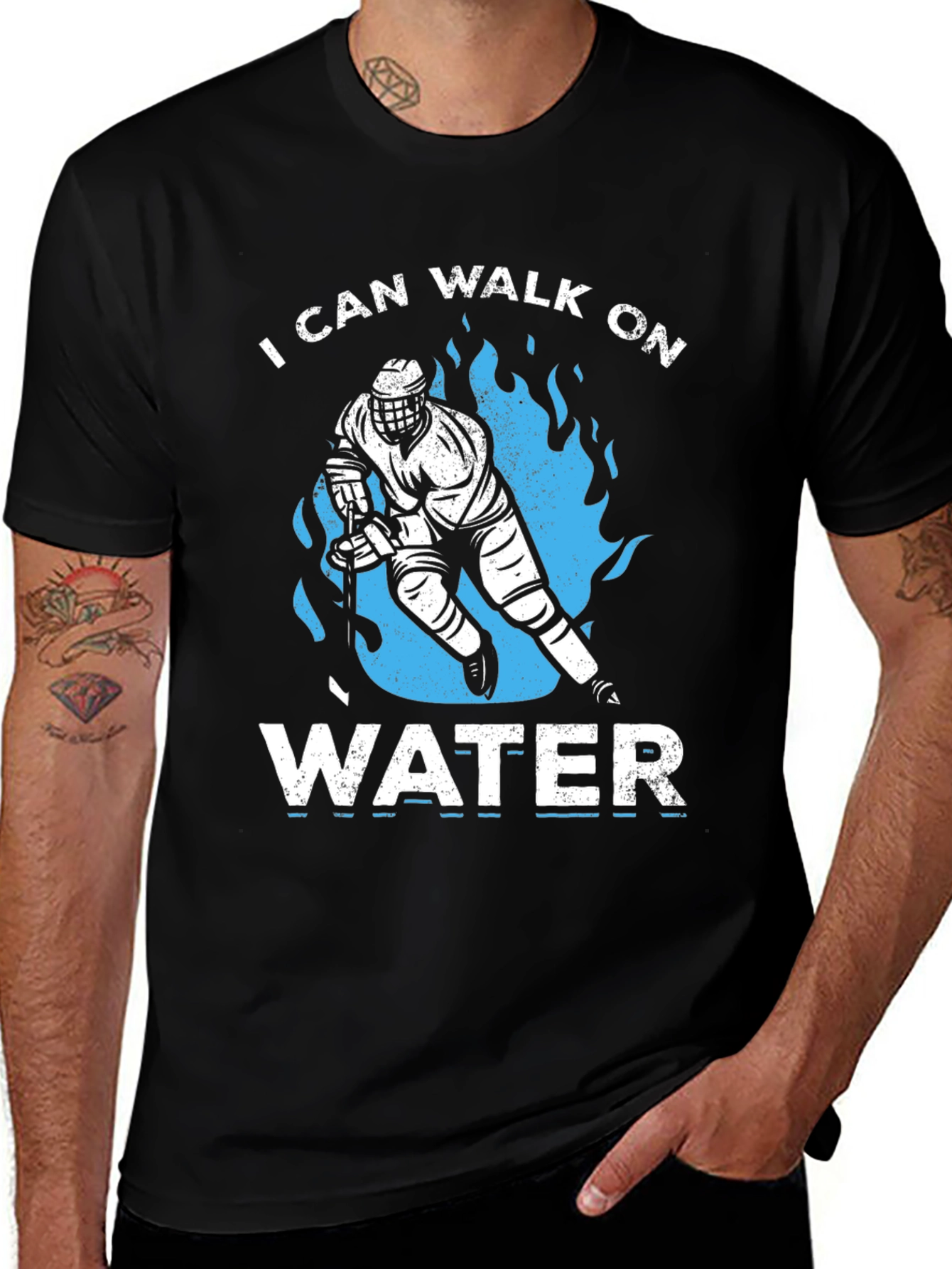 I Can Walk On Water Hockey T-Shirt