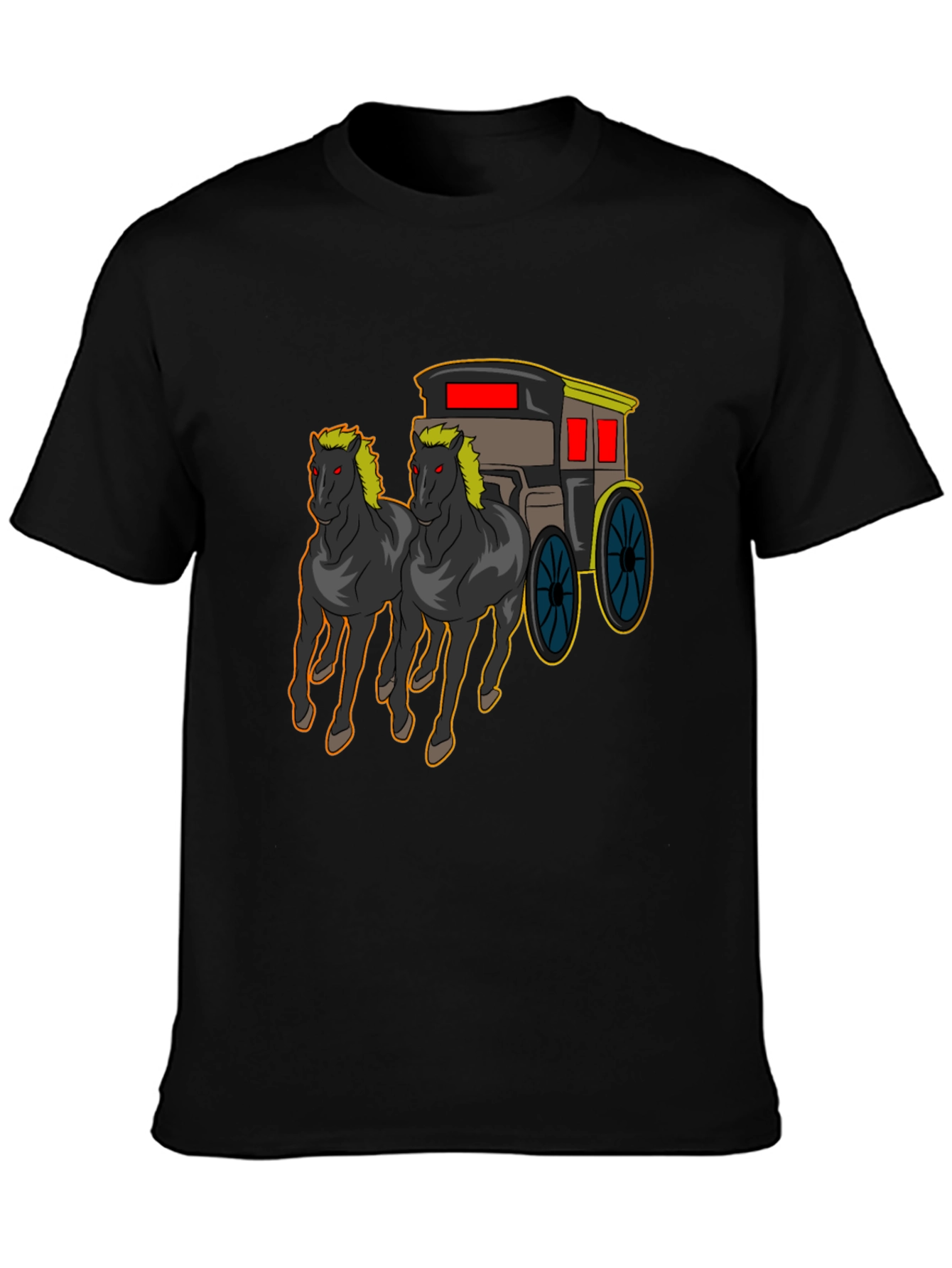 Horse Drawn Carriage Graphic T-Shirt