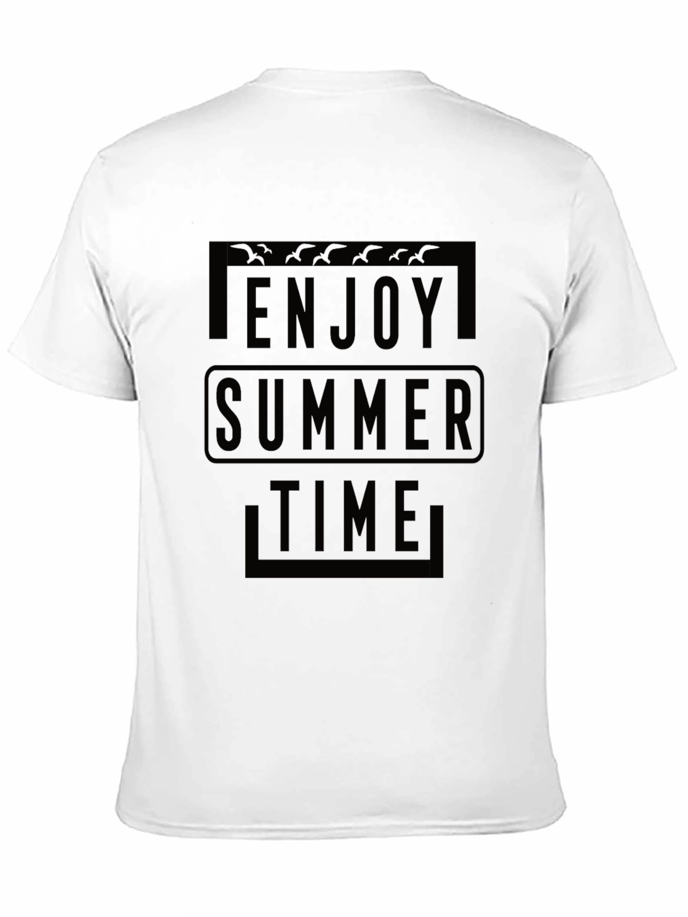 Enjoy Summer Time Black T-Shirt