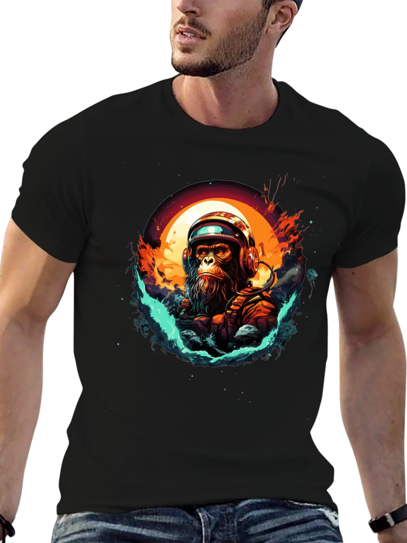 Astro Ape T-Shirt - Space Monkey Graphic Tee