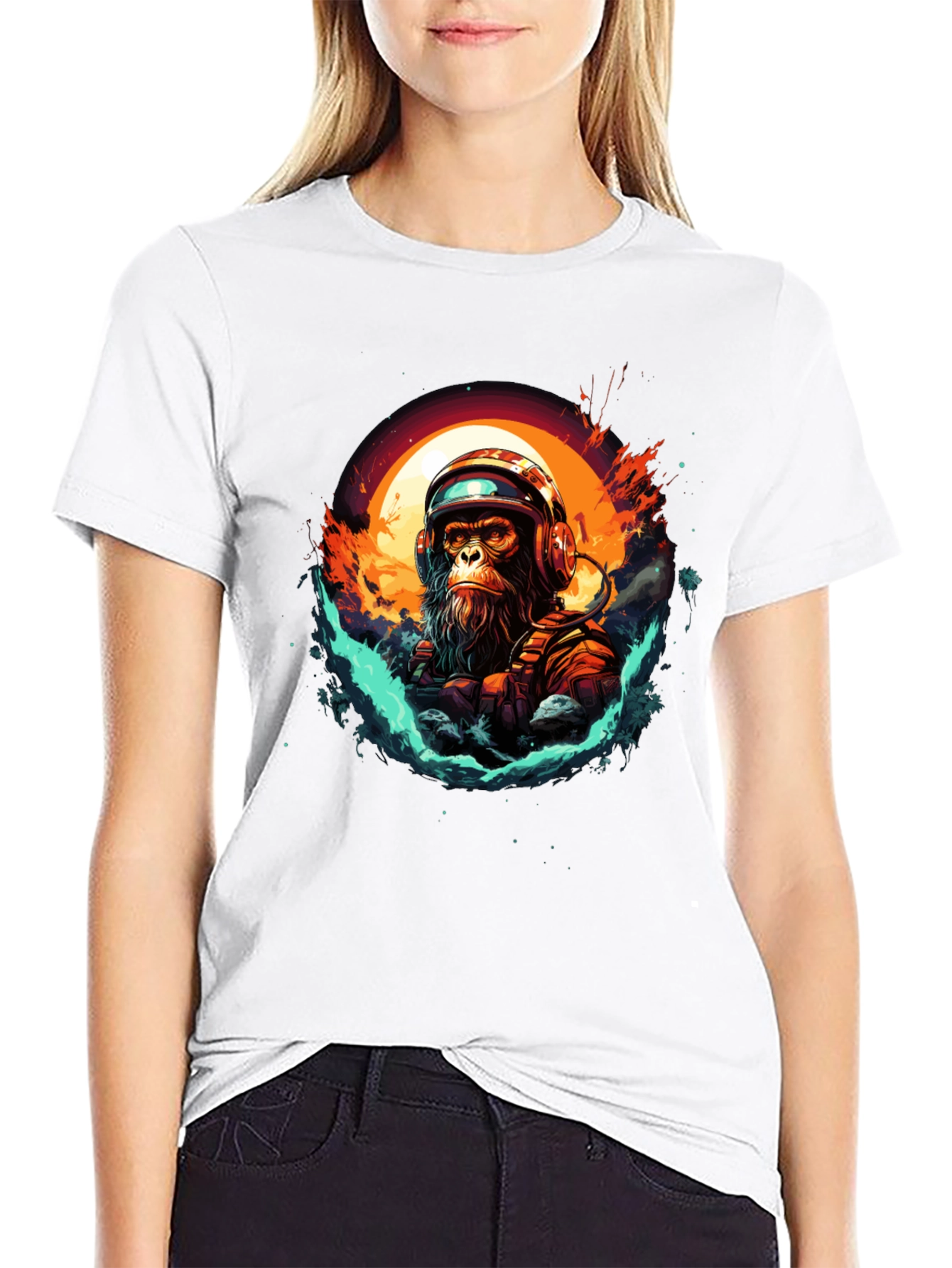 Astro Ape T-Shirt - Space Monkey Graphic Tee