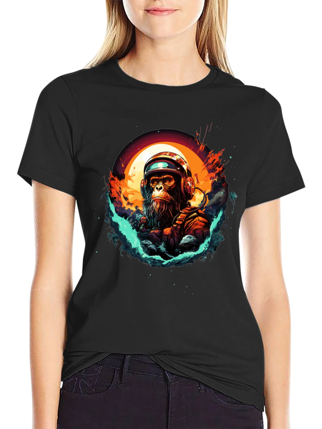 Astro Ape T-Shirt - Space Monkey Graphic Tee